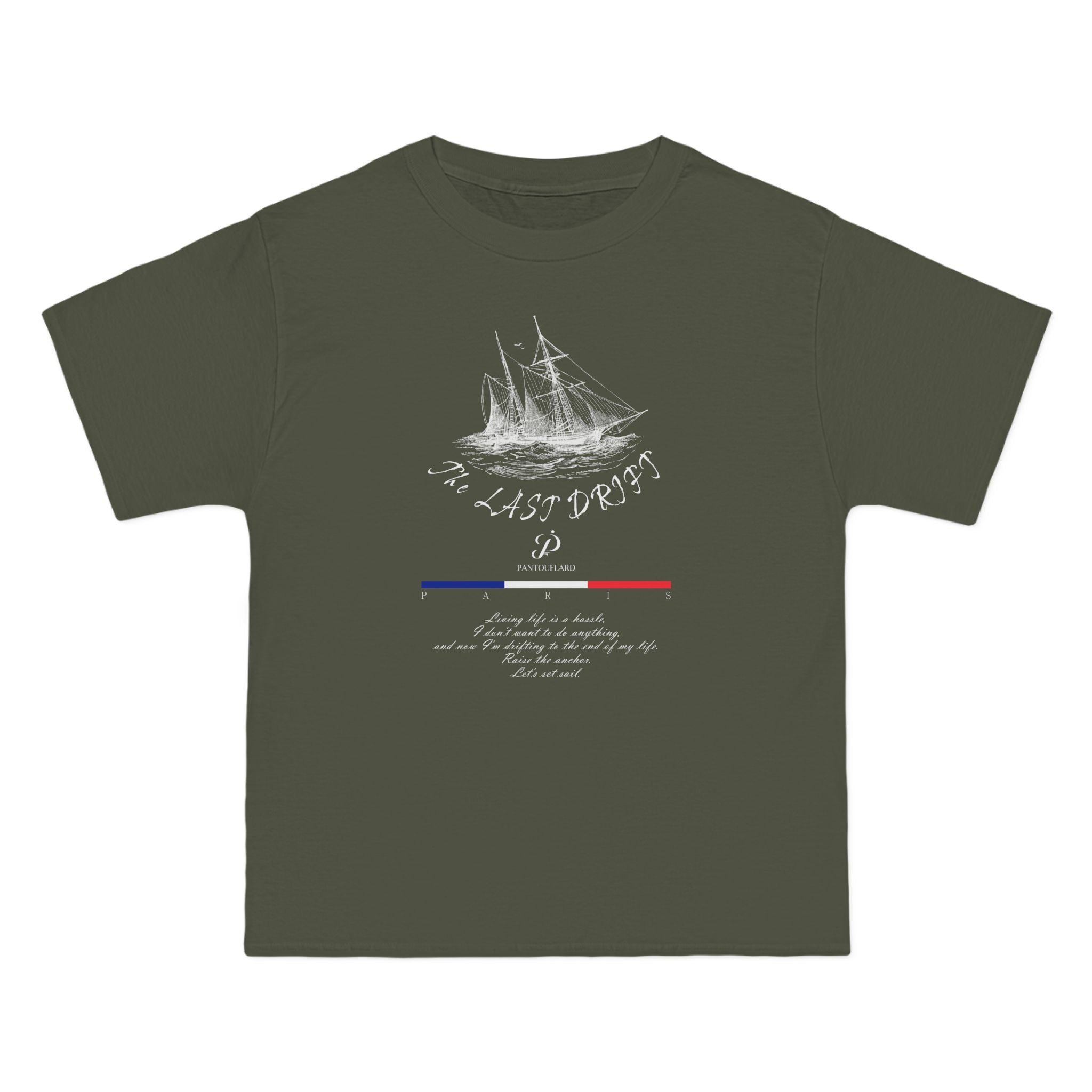 Unisex Black Hanes Vintage Ship Graphic 100% Cotton T-Shirt