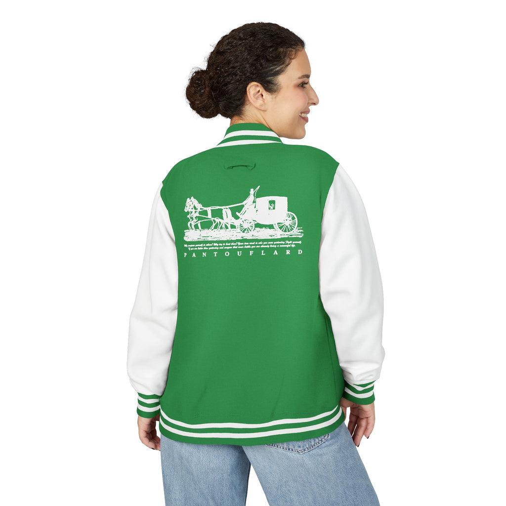 Unisex Navy Pantouflard Carriage Cotton Blend Jacket