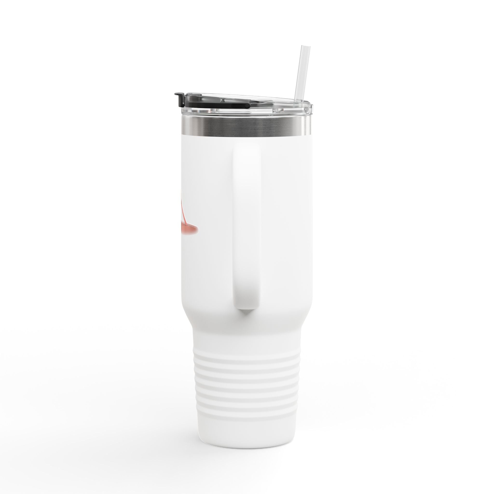 Black Cute Chick Pulling Worm 40oz Stainless Steel Insulated Travel Mug