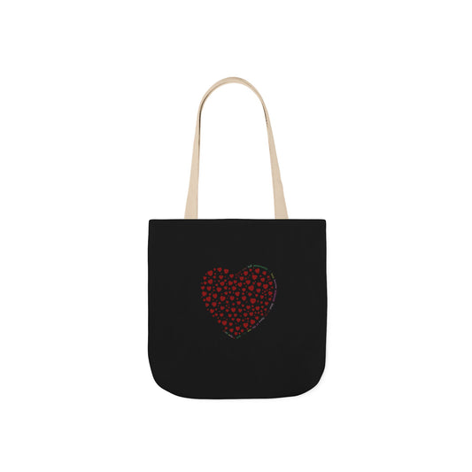 Tote Bag with Red Heart Design
