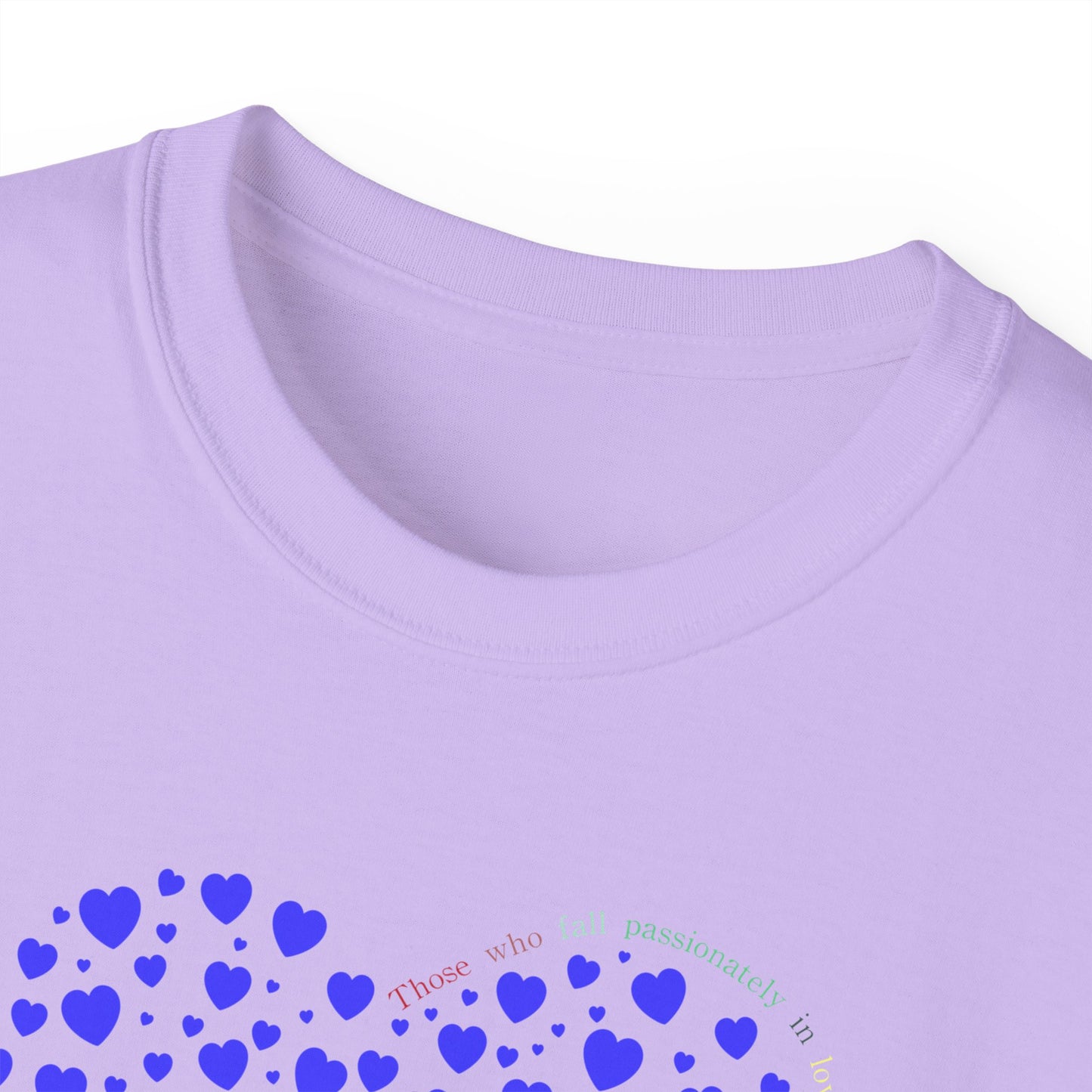 Blue Heart Unisex short sleeved T-shirt