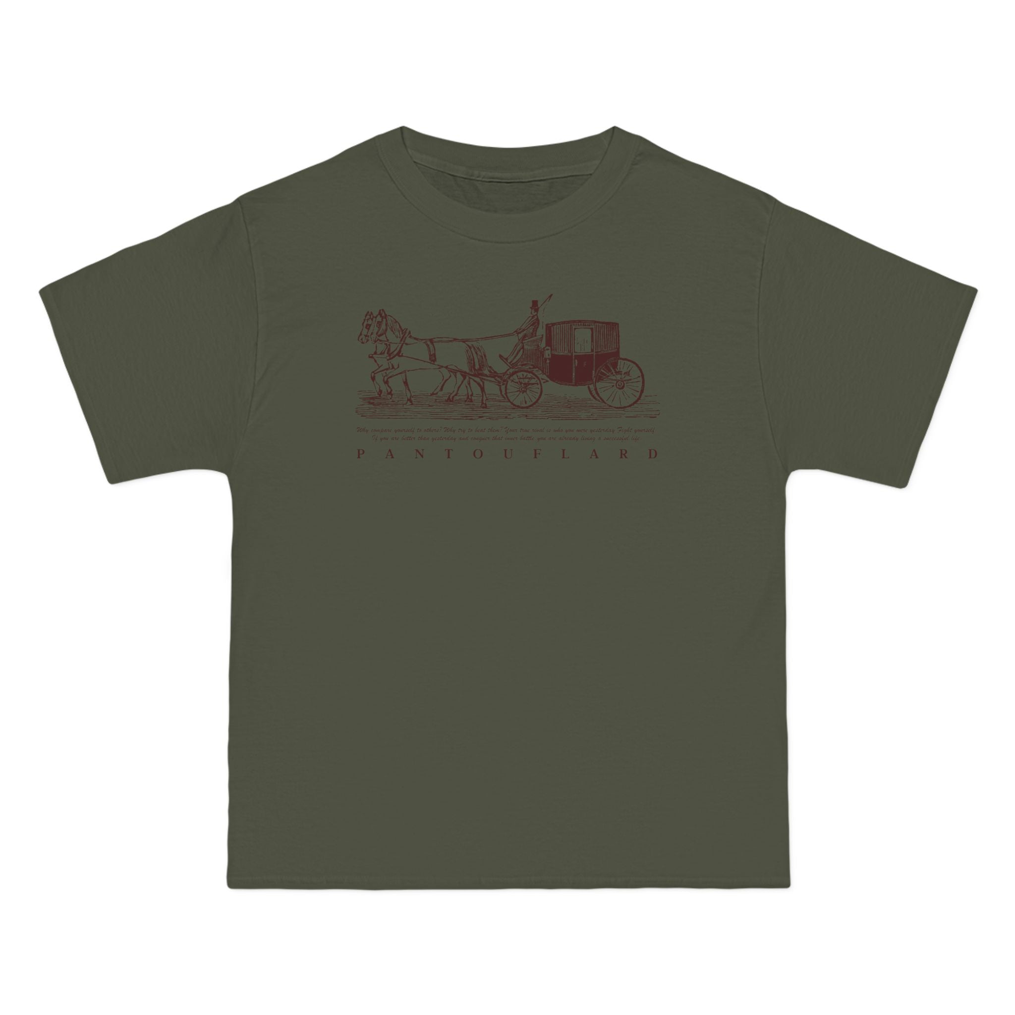 Unisex Burnt Orange Vintage Carriage Graphic 100% Cotton T-Shirt