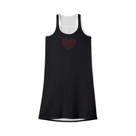 Casual Racerback Dress (Red Heart)