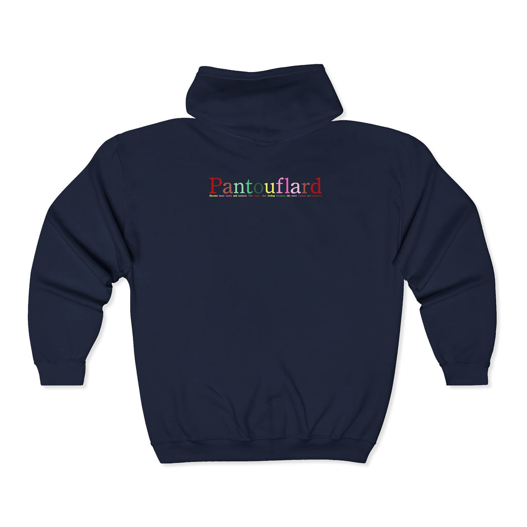 Old Money Aesthetic Zip-Up Hoodie - Back print Heavyweight