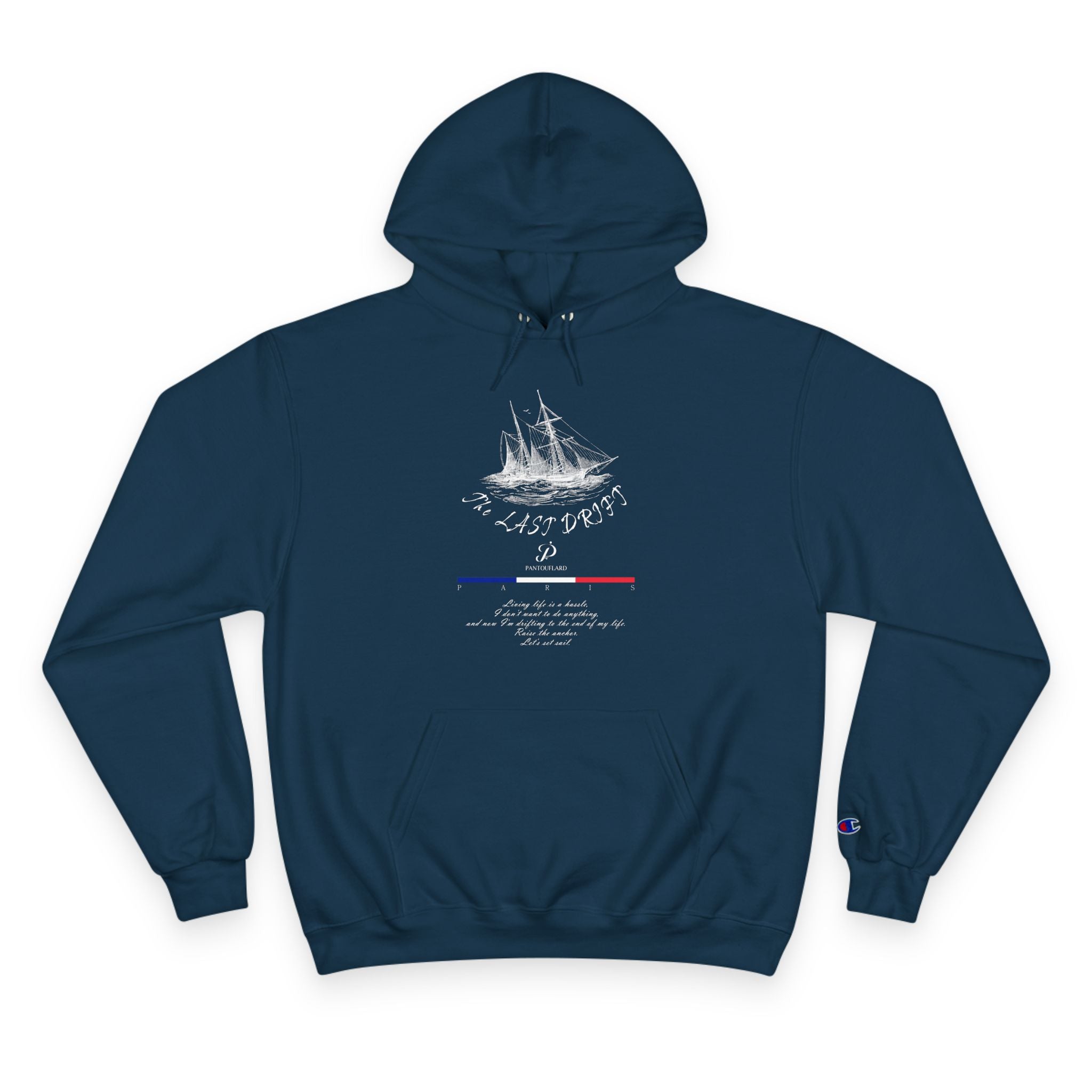 Old Money Nautical Heritage Hoodie - The Last Drift II (Champion Authentic Eco-Fleece)