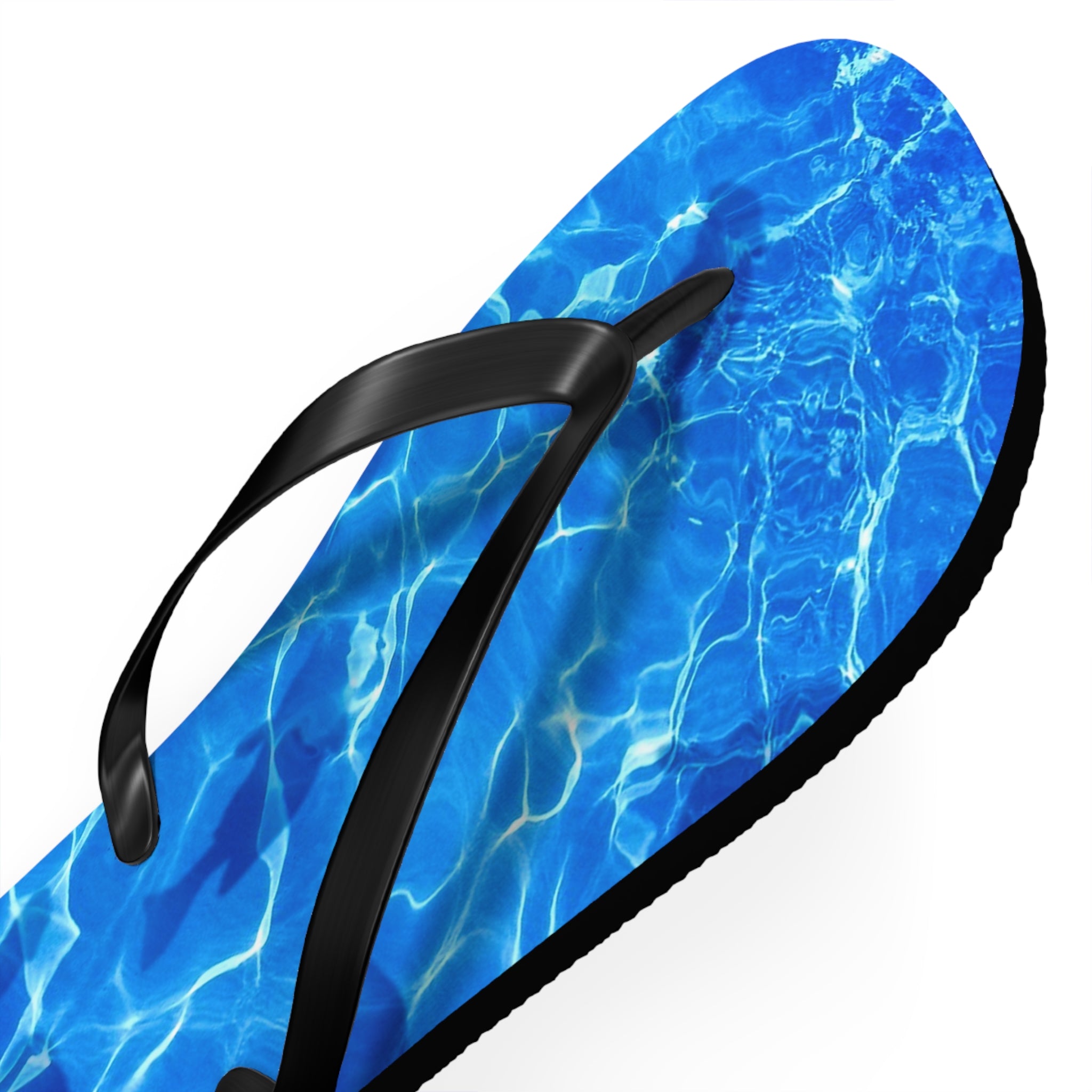 Chanclas tropicales elegantes Blue Waves, calzado de playa, sandalias de verano, esenciales para vacaciones, fiestas en la piscina, diversión bajo el sol