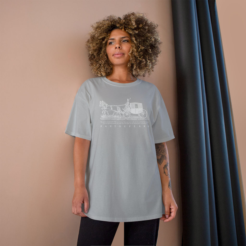 Unisex Charcoal Champion Vintage Carriage 100% Cotton T-Shirt