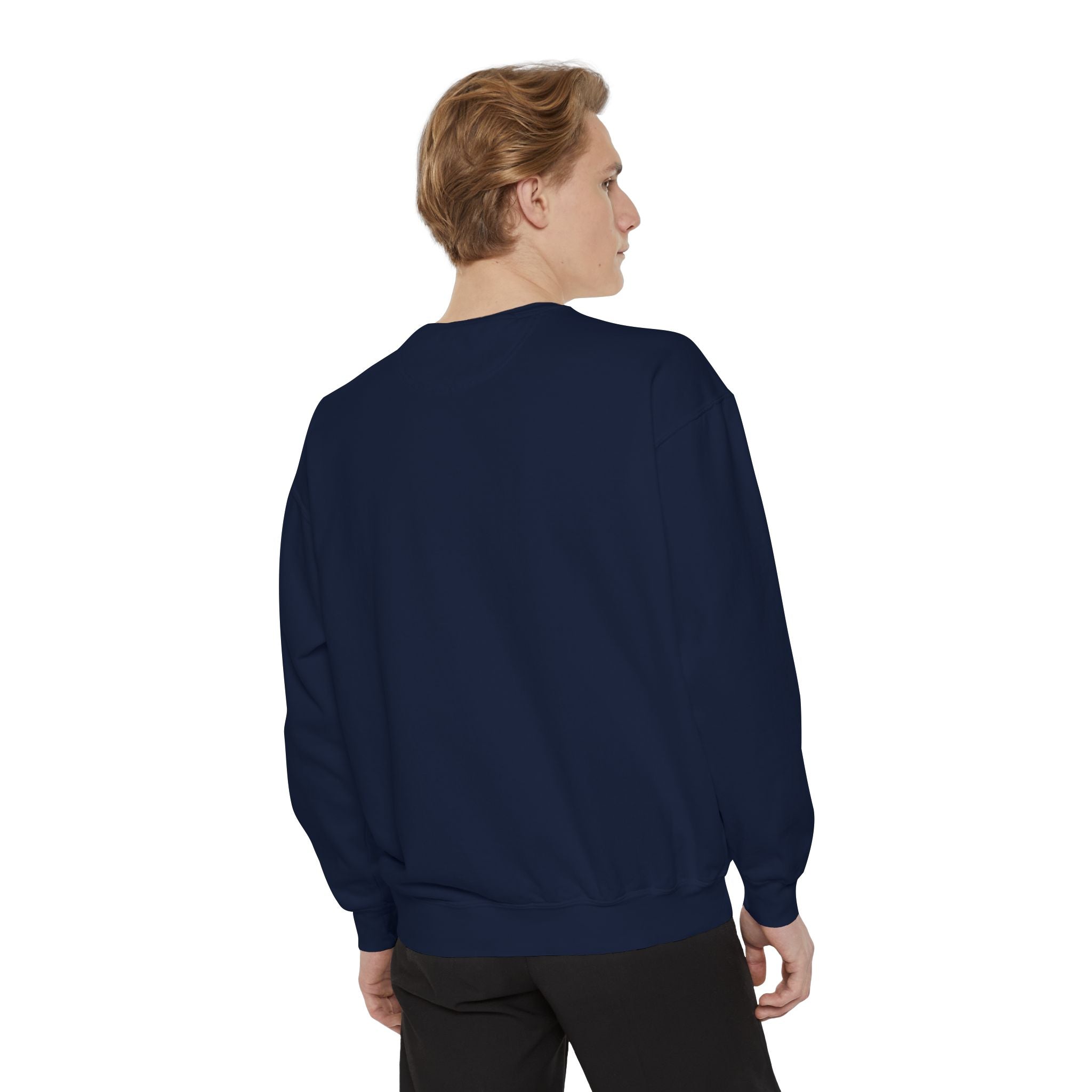Unisex White Vintage Ship Graphic Cotton Blend Sweatshirt