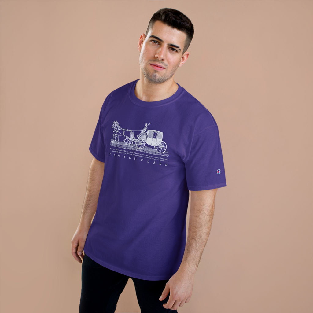 Unisex Charcoal Champion Vintage Carriage 100% Cotton T-Shirt