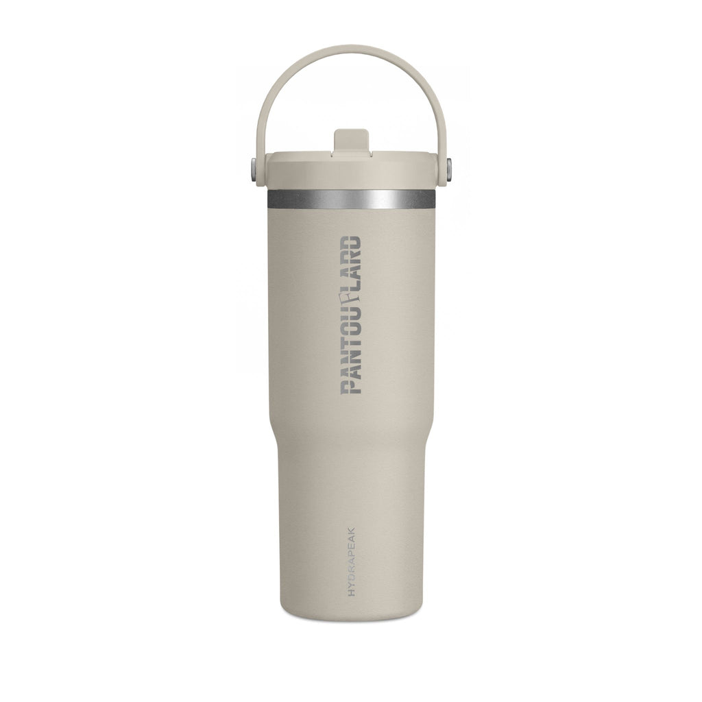 Black Vertical Pantouflard Logo 32oz Stainless Steel Nomad Tumbler