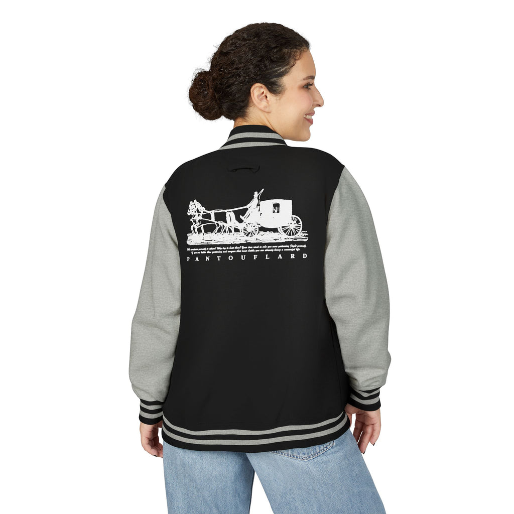 Unisex Navy Pantouflard Carriage Cotton Blend Jacket