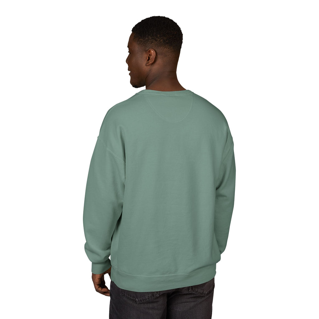 Old Money Equestrian Heritage Crewneck - The Nostalgic Journey I (Dark Academia Garment-Dyed Sweatshirt)