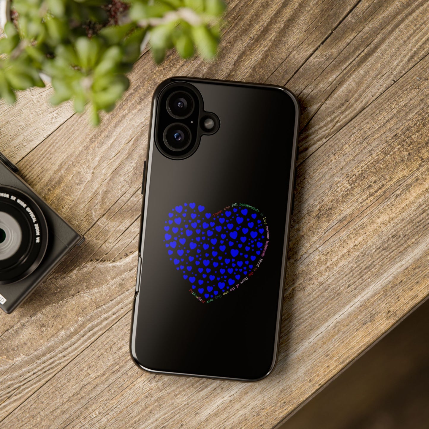Fundas de corazón azul para teléfonos iPhone, Galaxy, Google Pixel (54 tipos)