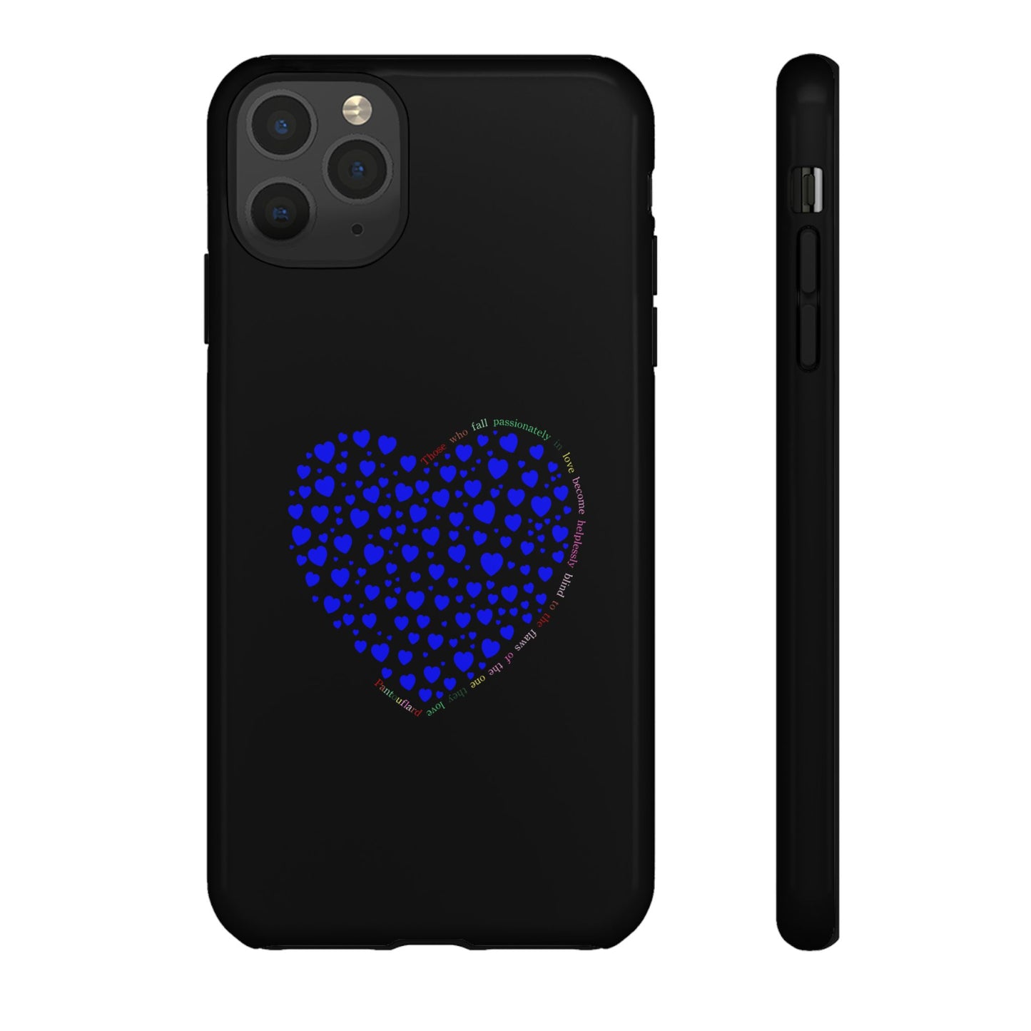 Fundas de corazón azul para teléfonos iPhone, Galaxy, Google Pixel (54 tipos)