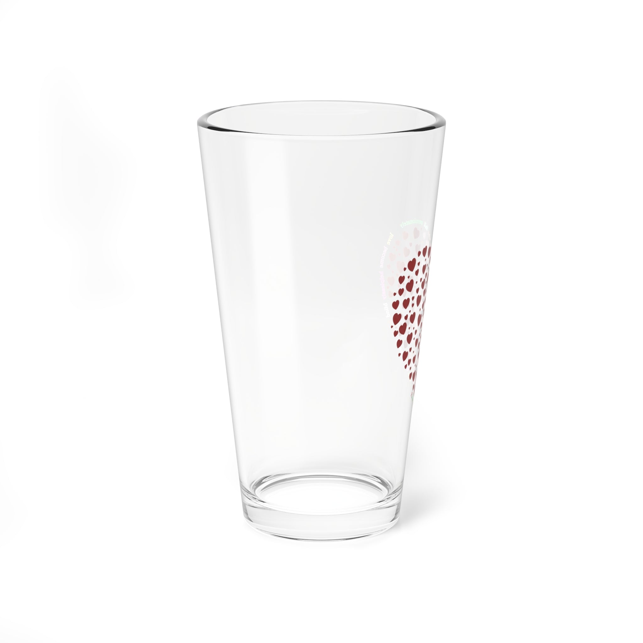 Clear Pantouflard 'Heart of Hearts' Romantic Solid Glass Mixer