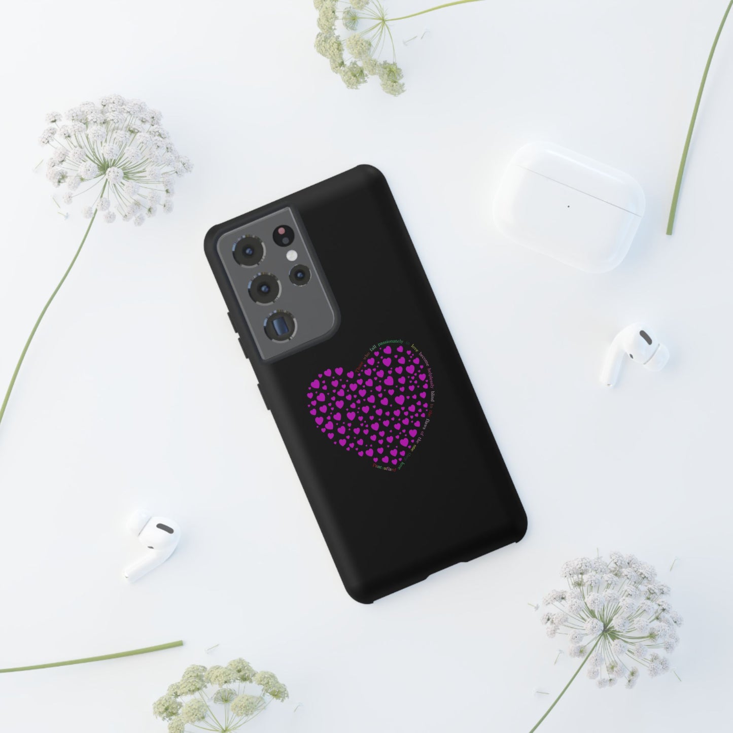 Fundas de corazón rosa para teléfonos iPhone, Galaxy, Google Pixel (54 tipos)