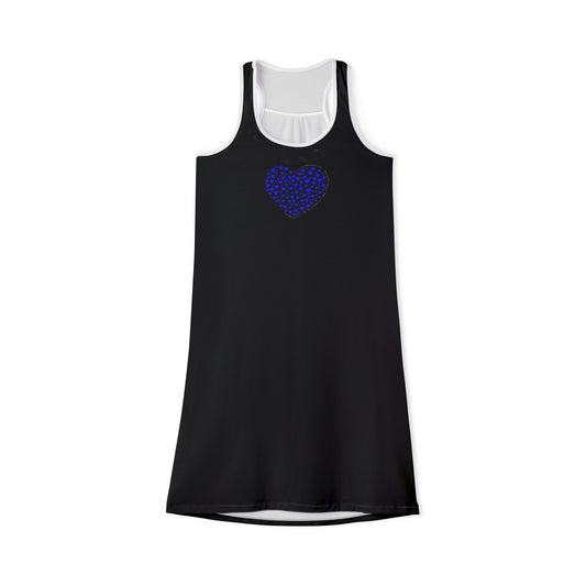 Casual Racerback Dress (Blue Heart)