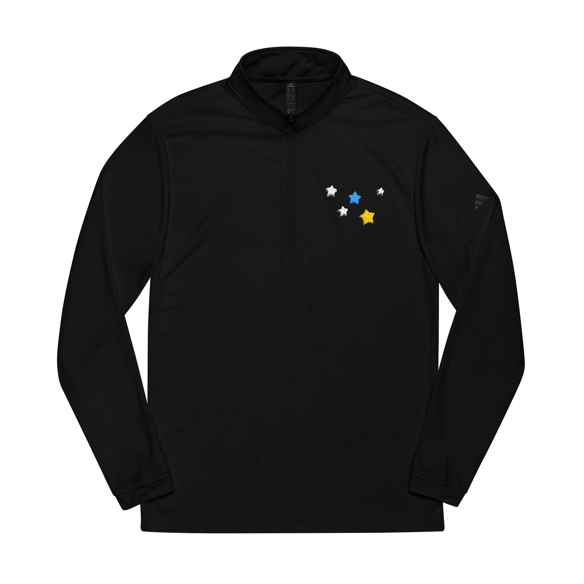 Adidas Cassiopeia Constellation Embroidered Quarter-Zip - W-Shape Performance Pullover