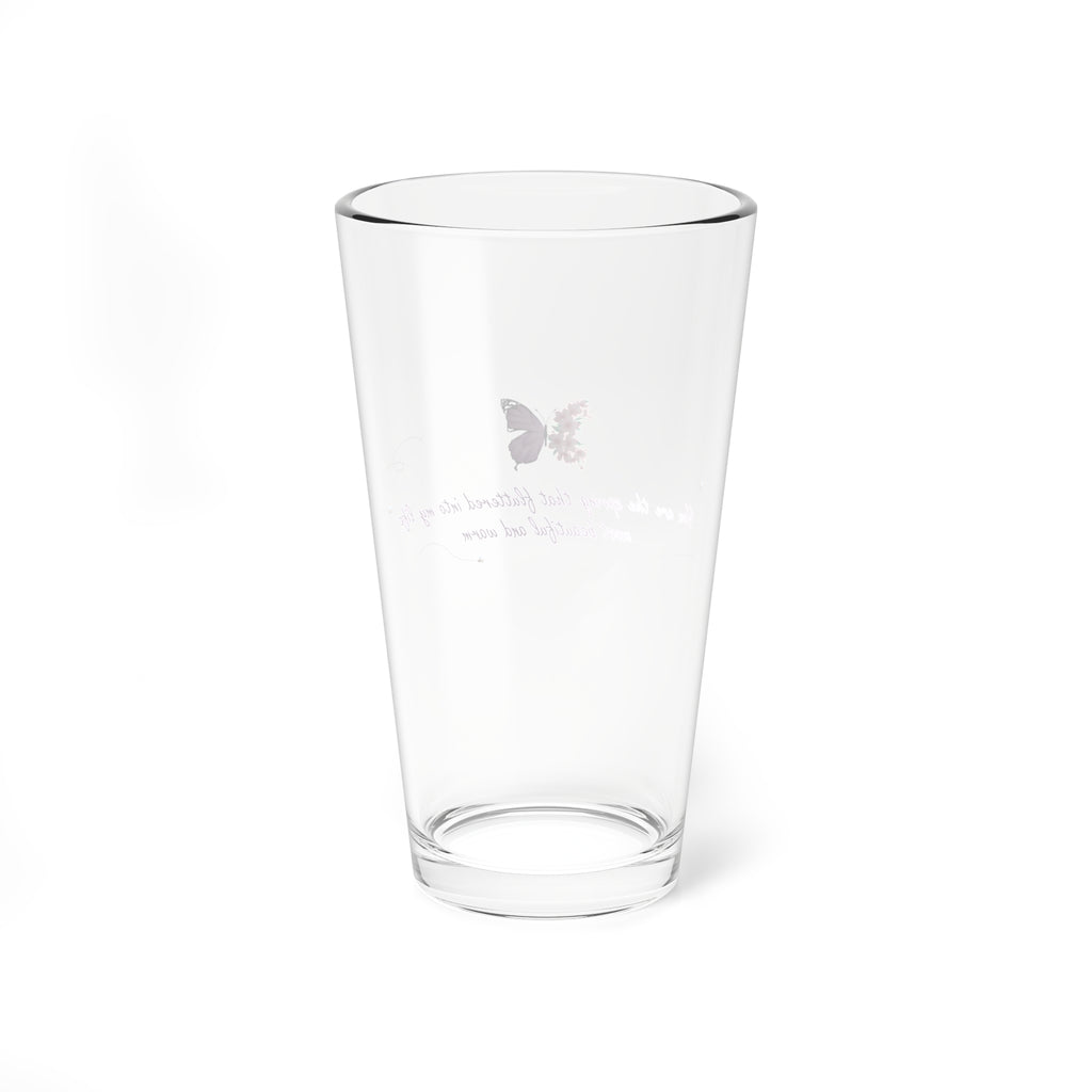 Clear Pantouflard 'Spring Butterfly' Floral Solid Glass Mixer