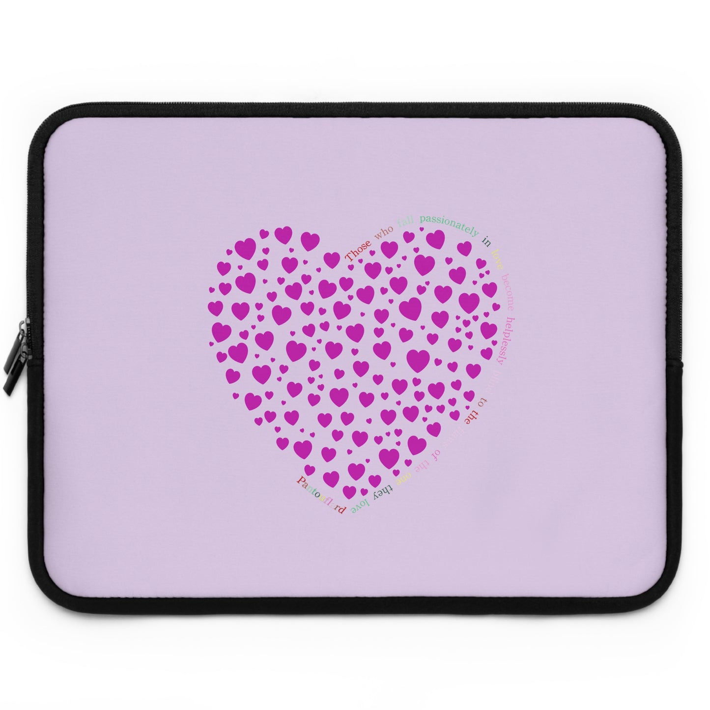 Pink Heart Laptop Sleeve