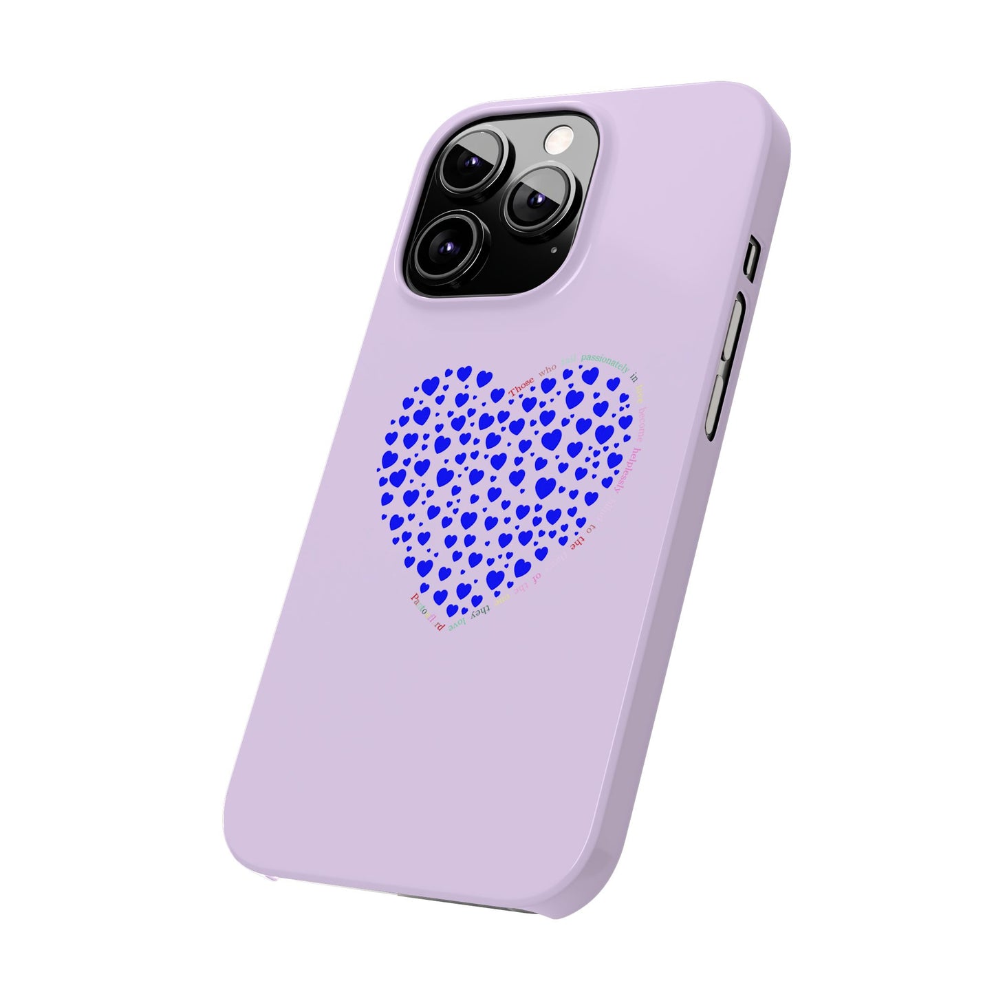 Funda delgada para iPhone Blue Heart