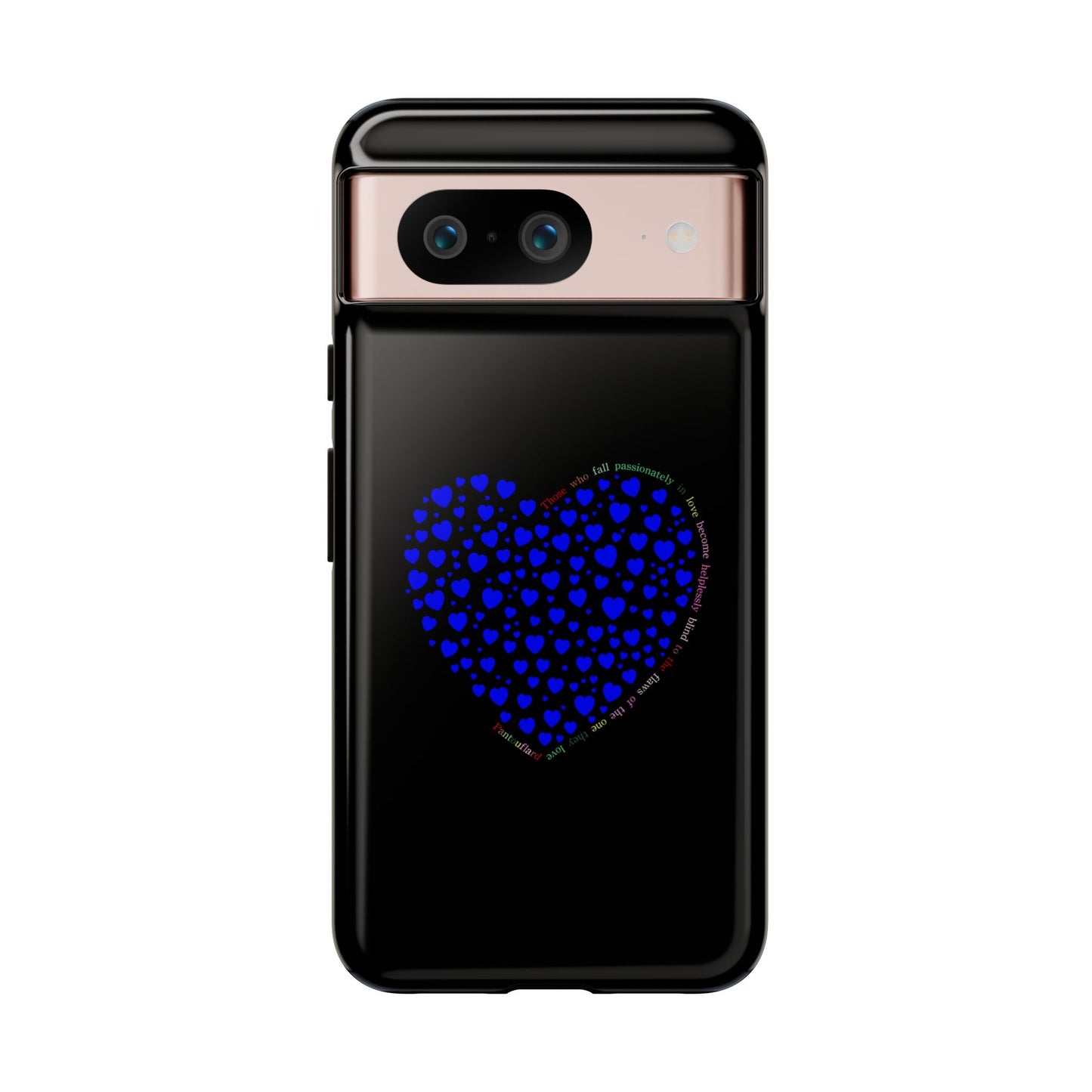 Fundas de corazón azul para teléfonos iPhone, Galaxy, Google Pixel (54 tipos)