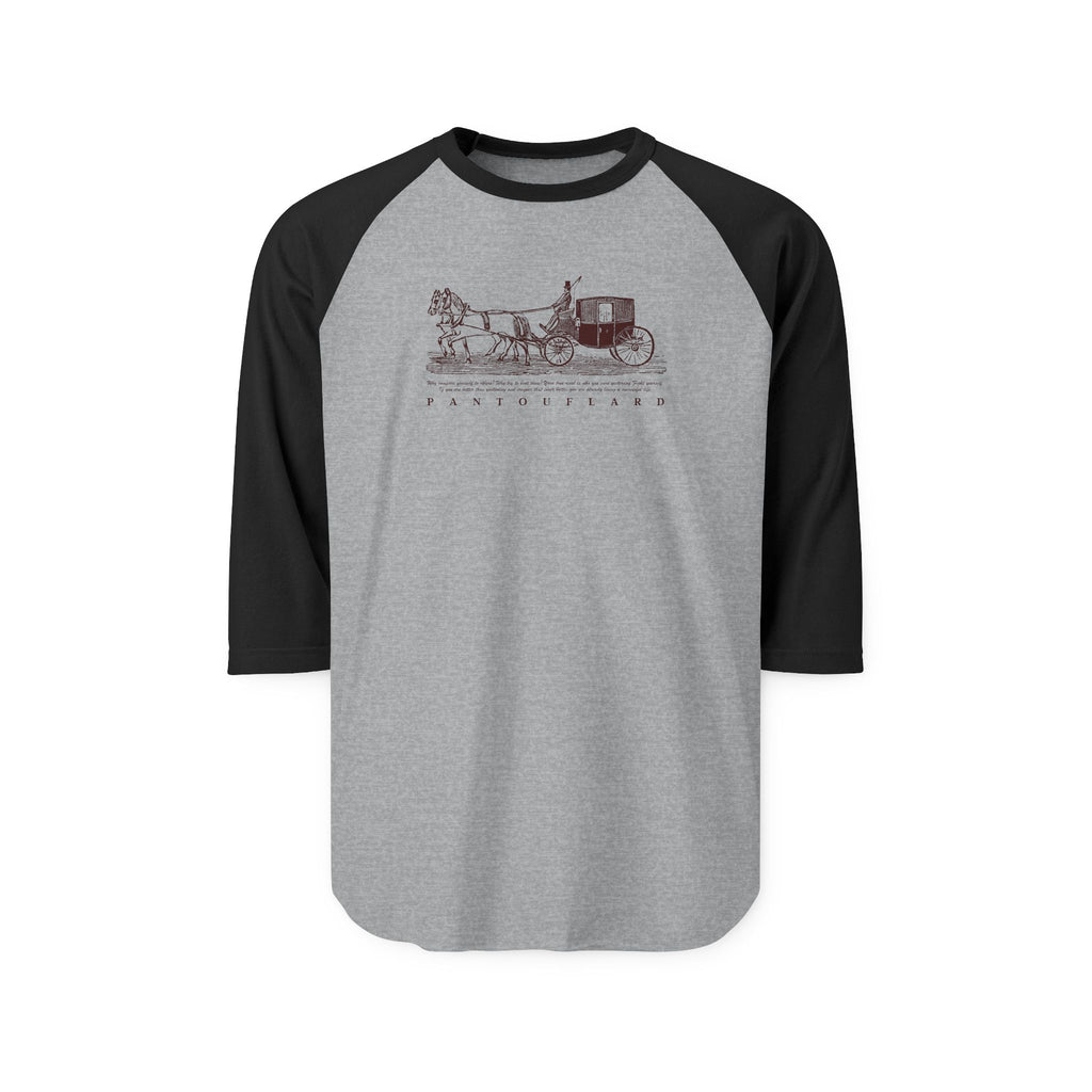 Unisex White Carriage Cotton Raglan Shirt