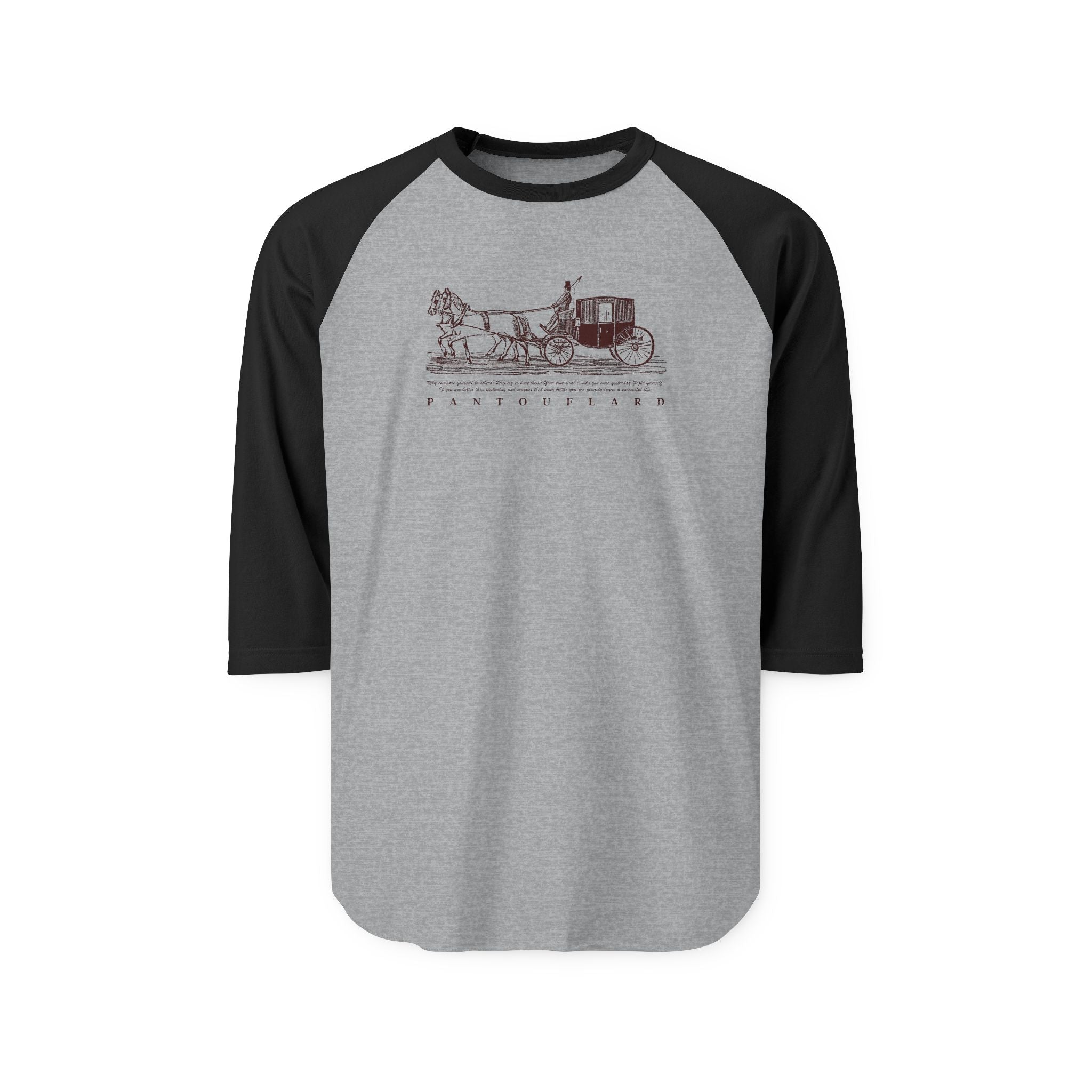 Unisex White Carriage Cotton Raglan Shirt