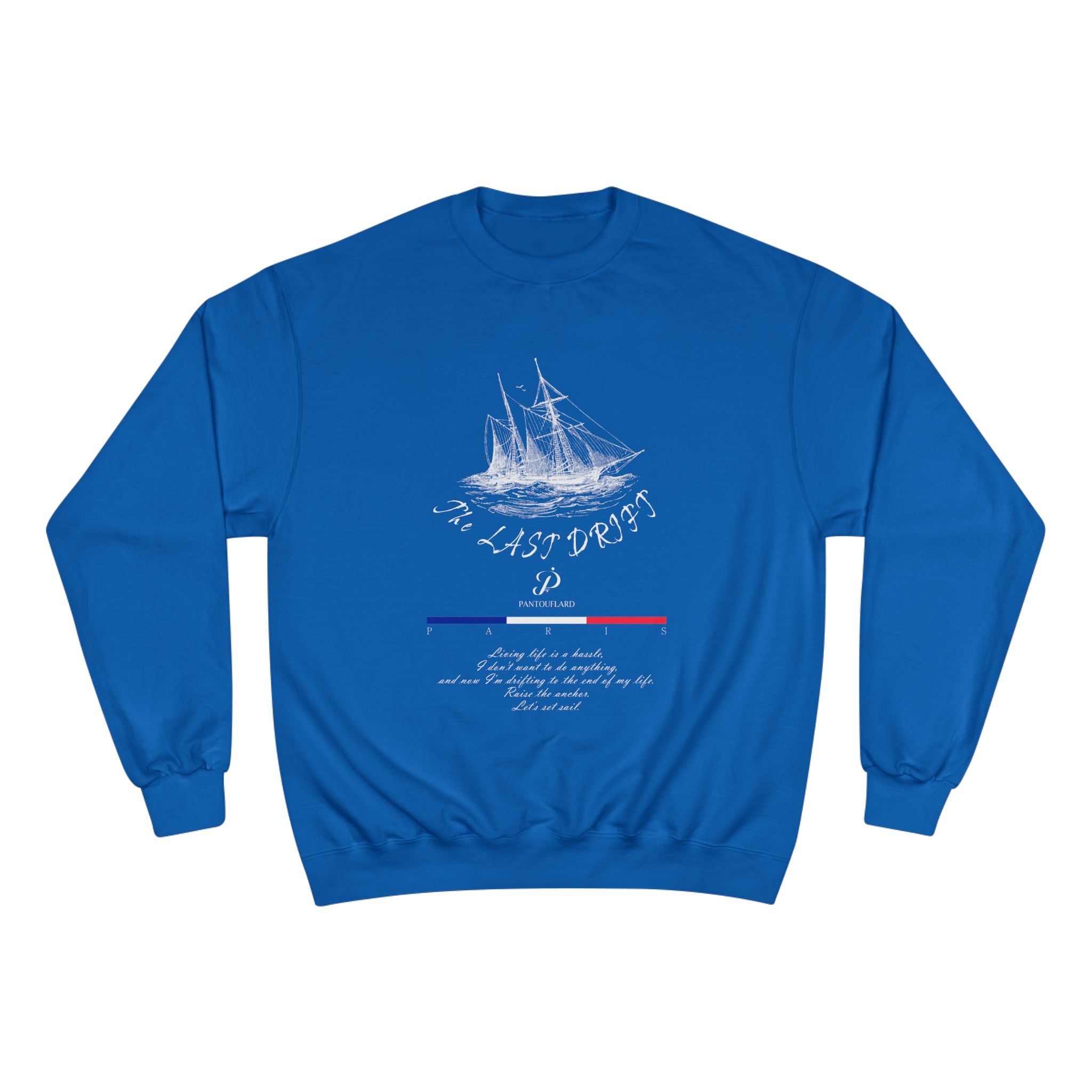 Old Money Nautical Champion Crewneck - The Last Drift II (Paris Streetwear Aesthetic)