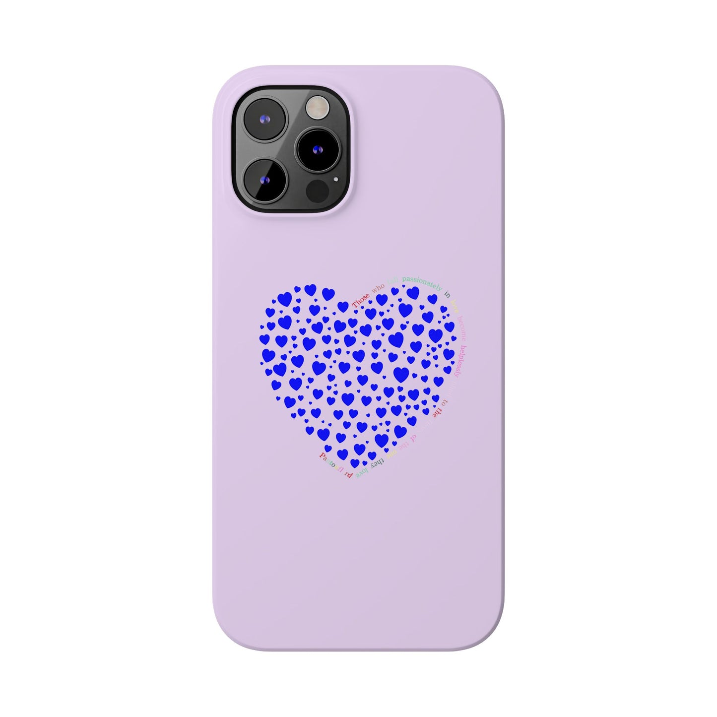 Funda delgada para iPhone Blue Heart