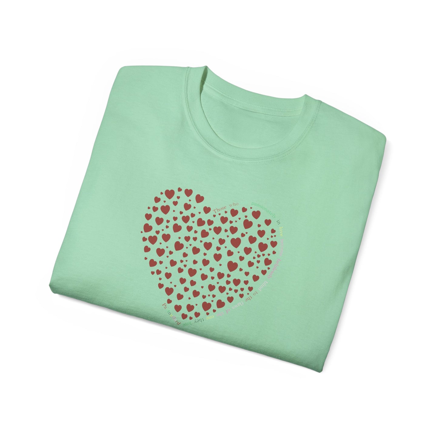 Red Heart Unisex Kurzarm-T-Shirt
