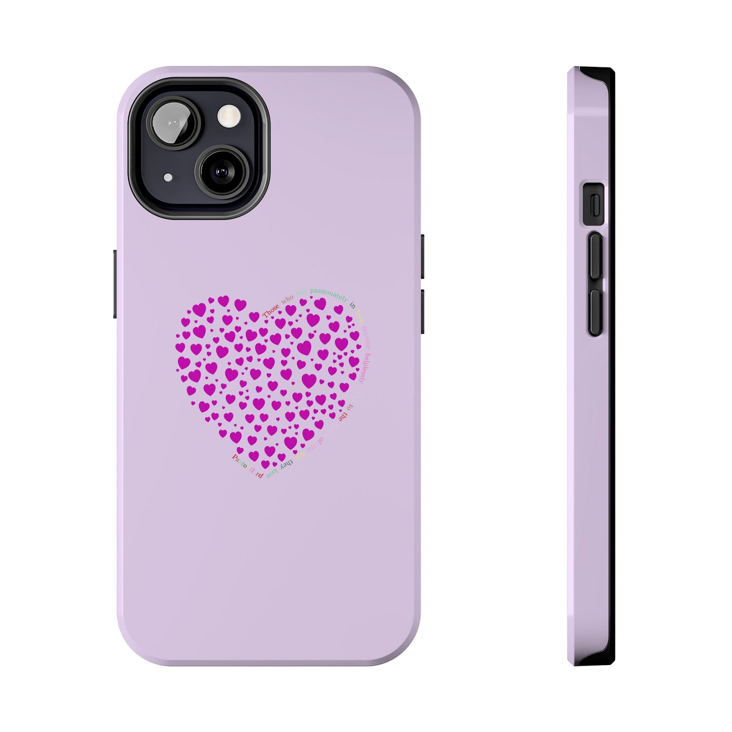 Pink Heart Design Tough iPhone Cases