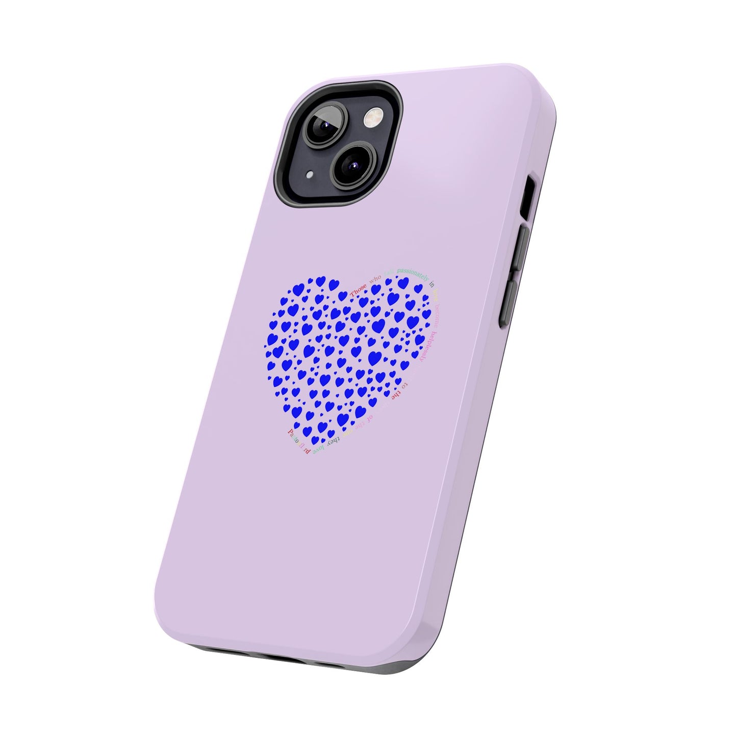Blue Heart Design Tough iPhone Cases