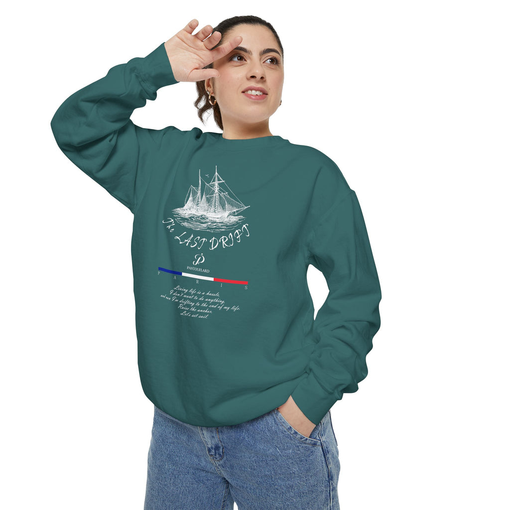 Unisex Navy Last Drift Cotton Blend Sweatshirt