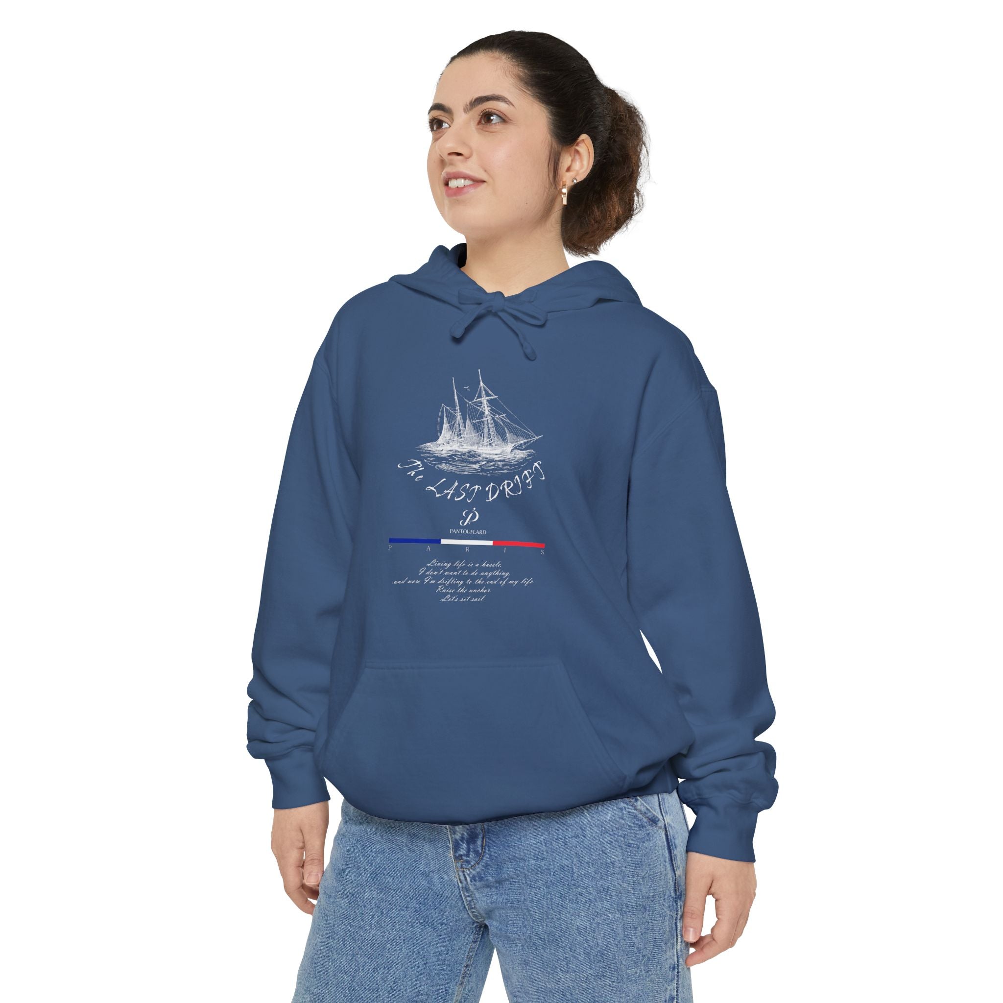 Old Money Nautical Heritage Hoodie - The Last Drift II (9.5oz Garment-Dyed Fleece)