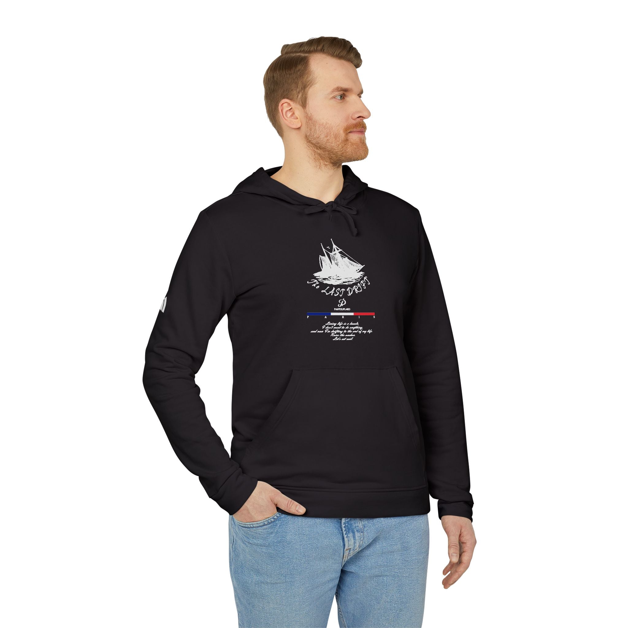 Old Money Yacht Club Hoodie - The Last Drift II (Authentic Adidas Sporty Rich Fleece)