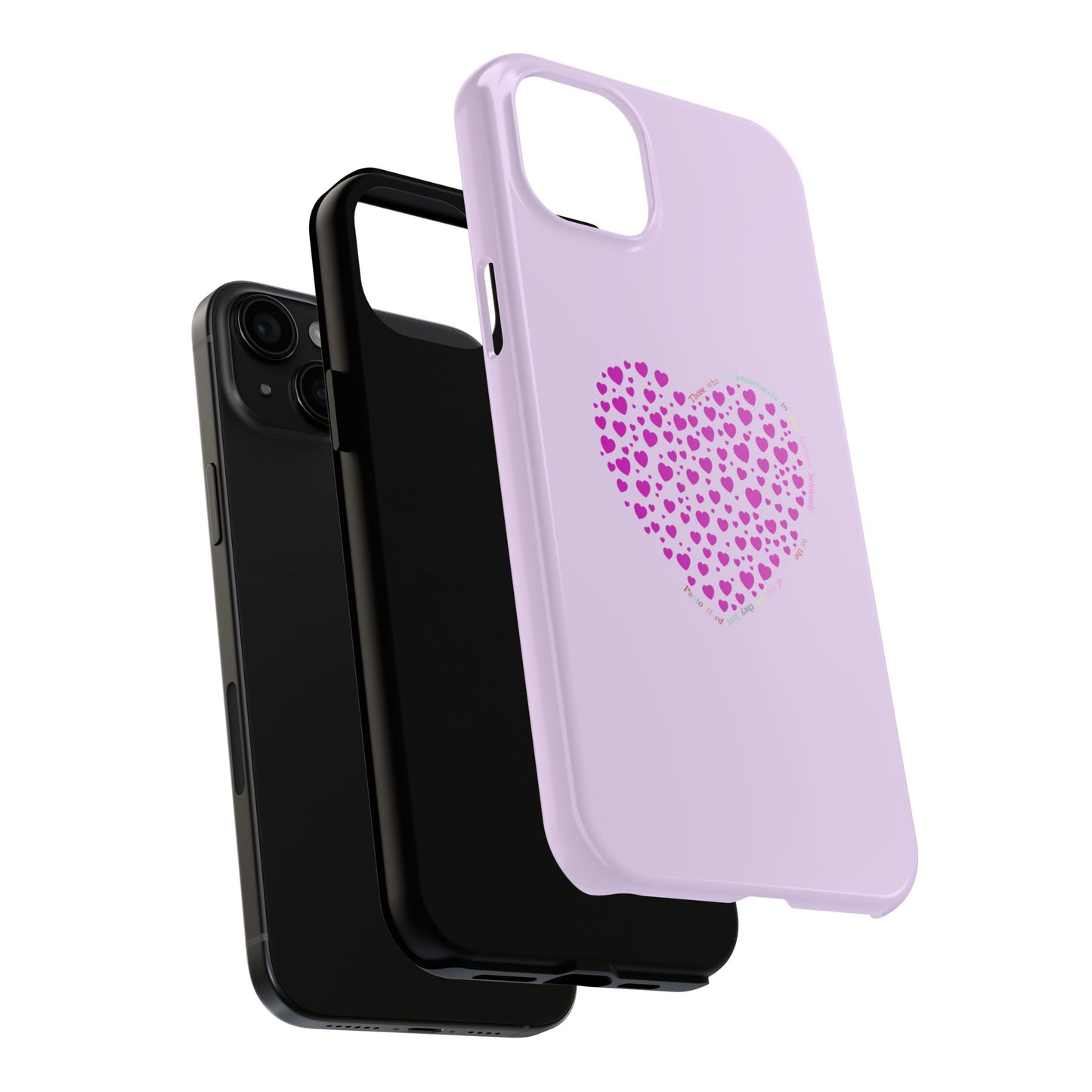 Pink Heart Design Tough iPhone Cases