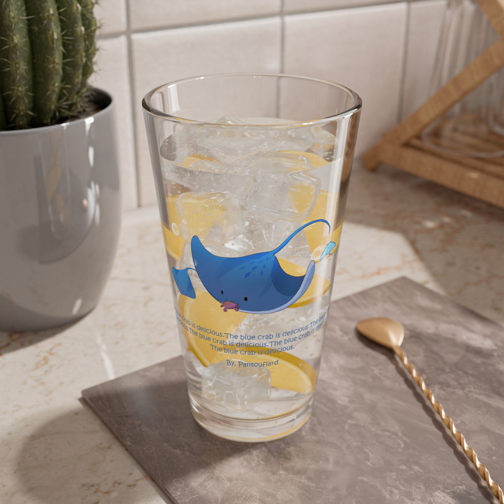 Clear Pantouflard 'Delicious Crab' Stingray Solid Glass Mixer