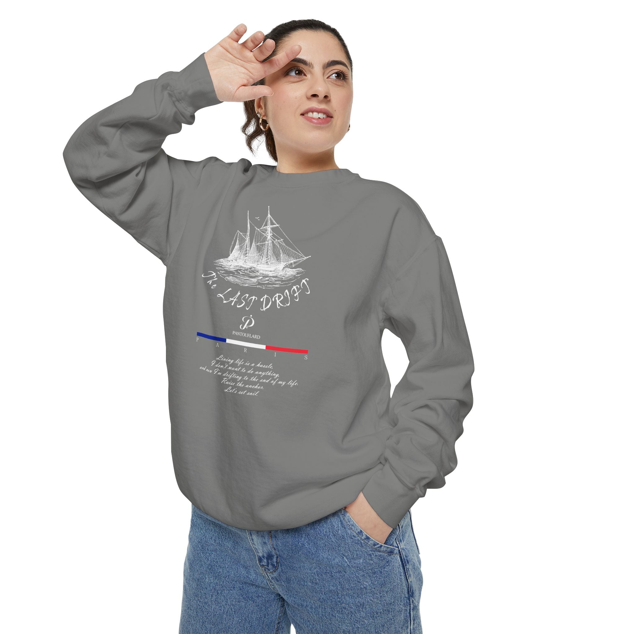 Unisex Navy Last Drift Cotton Blend Sweatshirt