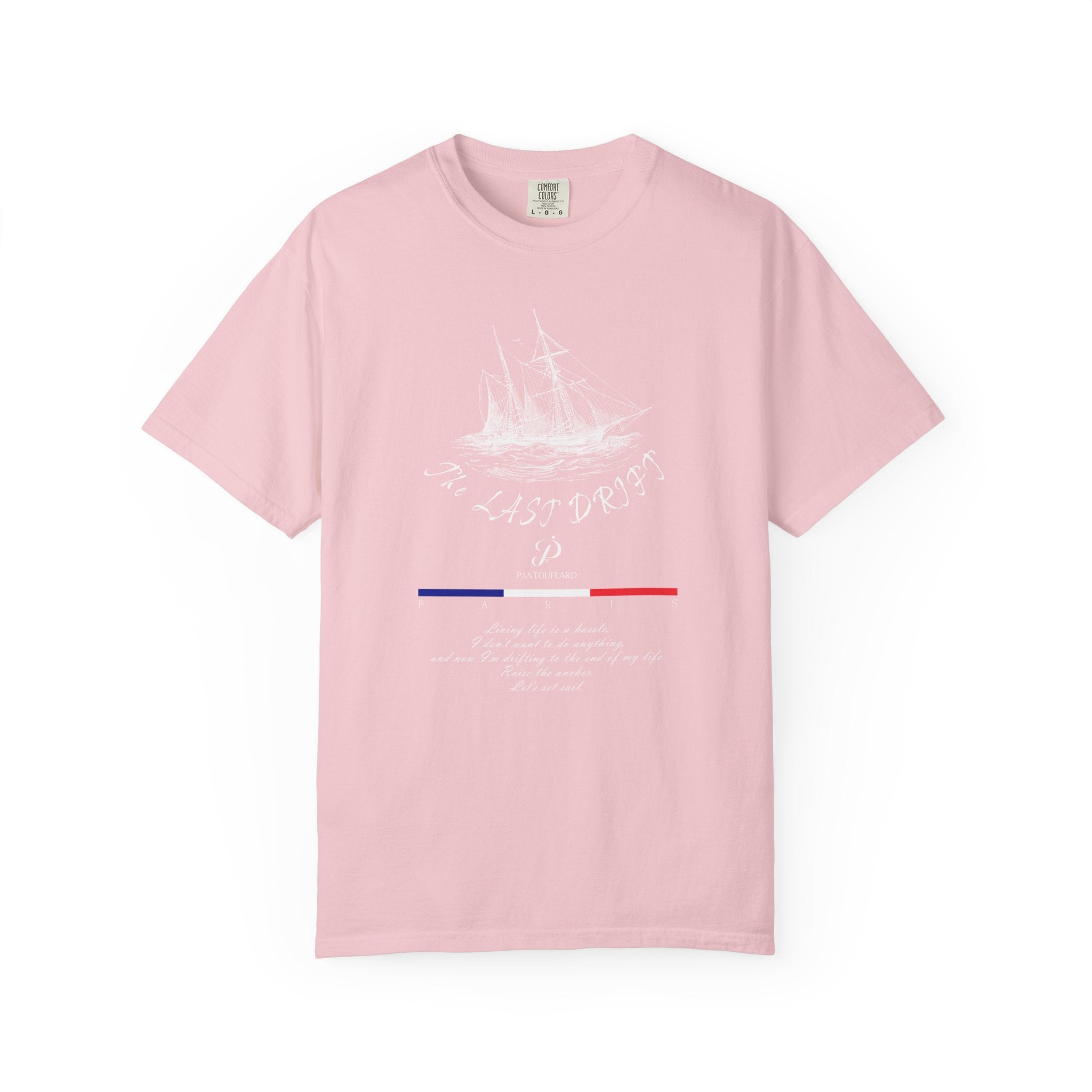 Unisex Navy Blue Nautical Ship The Last Drift 100% Cotton T-shirt