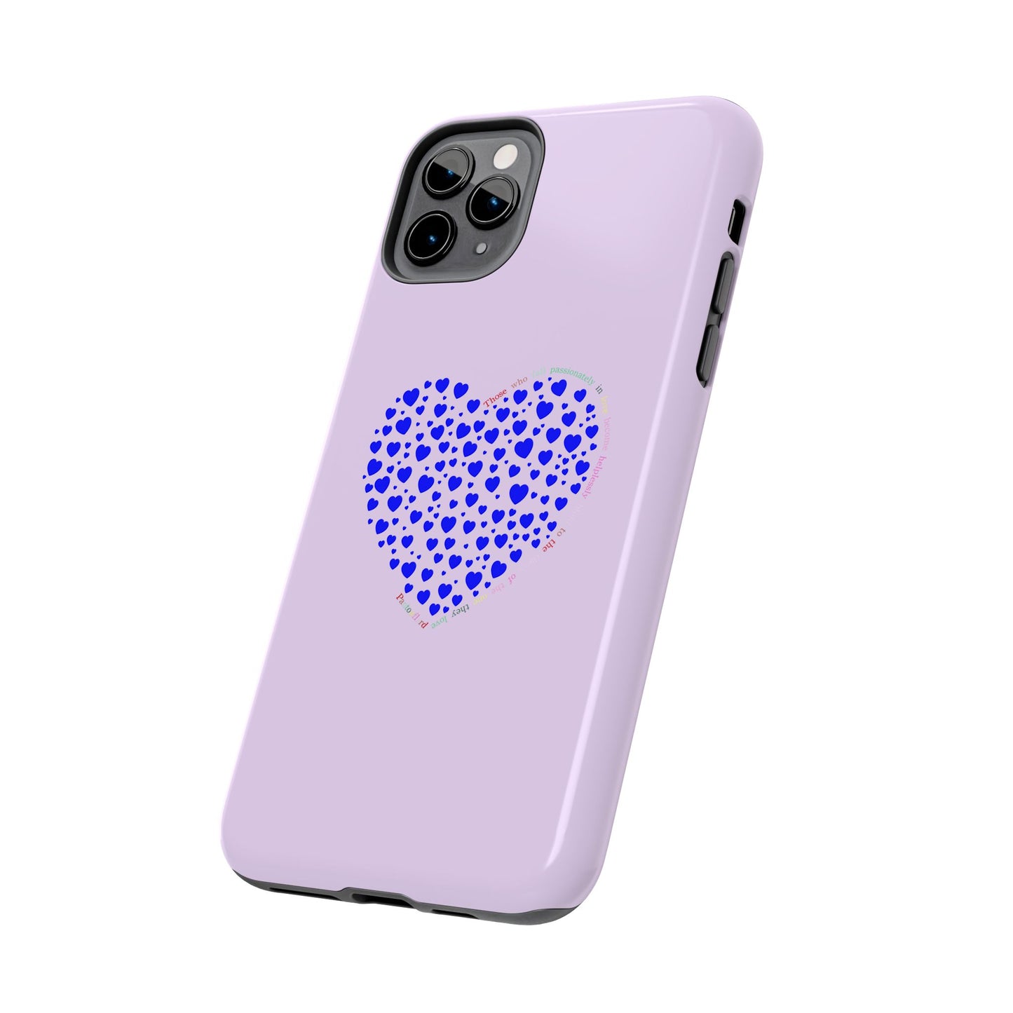 Blue Heart Design Tough iPhone Cases