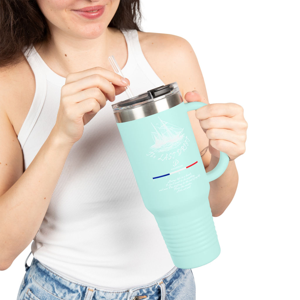 Navy Blue The Last Drift Ship 40oz Stainless Steel Insulated Travel Mug