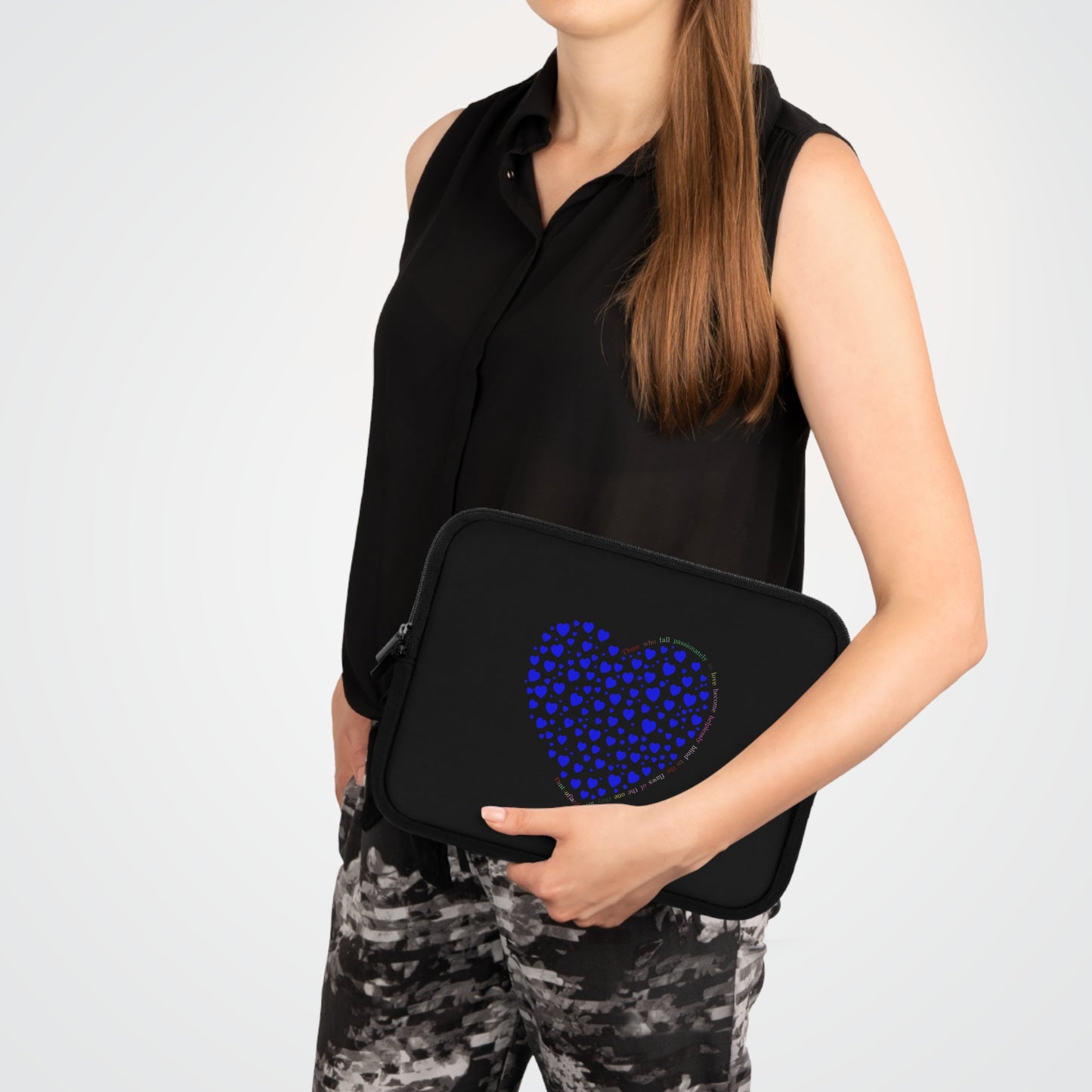 Blue Heart Laptop Sleeve