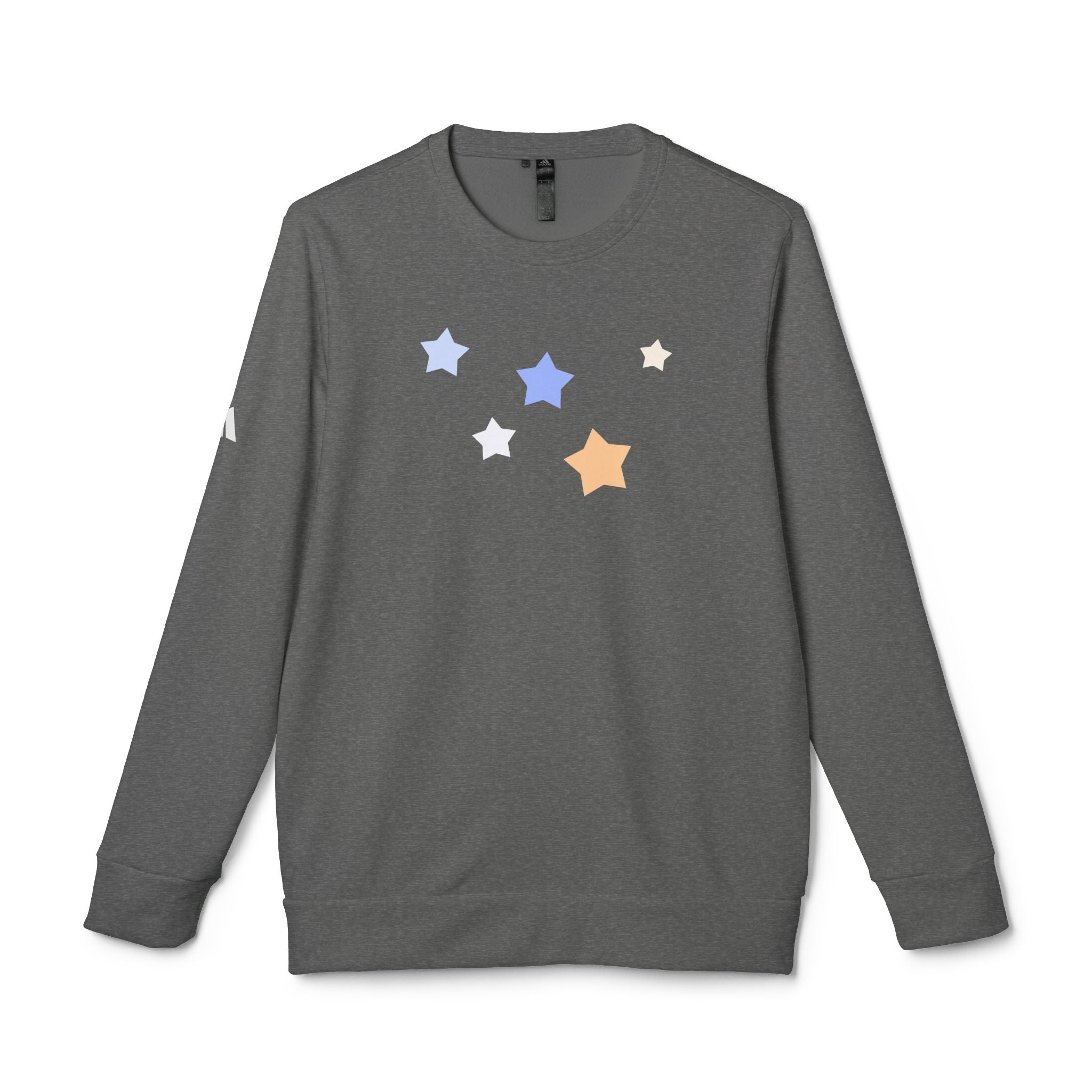 Unisex Royal Blue Kitschy Cassiopeia Constellation BCI Cotton Adidas Sweatshirt