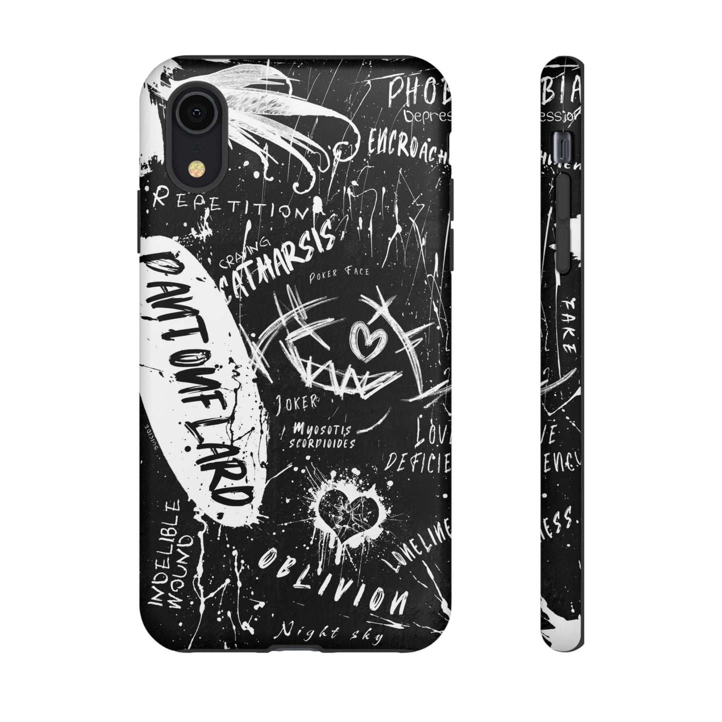 Fundas resistentes: funda atrevida para iPhone, Galaxy, Google Pixel, diseño de grafiti negro, estética urbana, regalo para amantes del arte, accesorios de teléfono modernos, estilo callejero