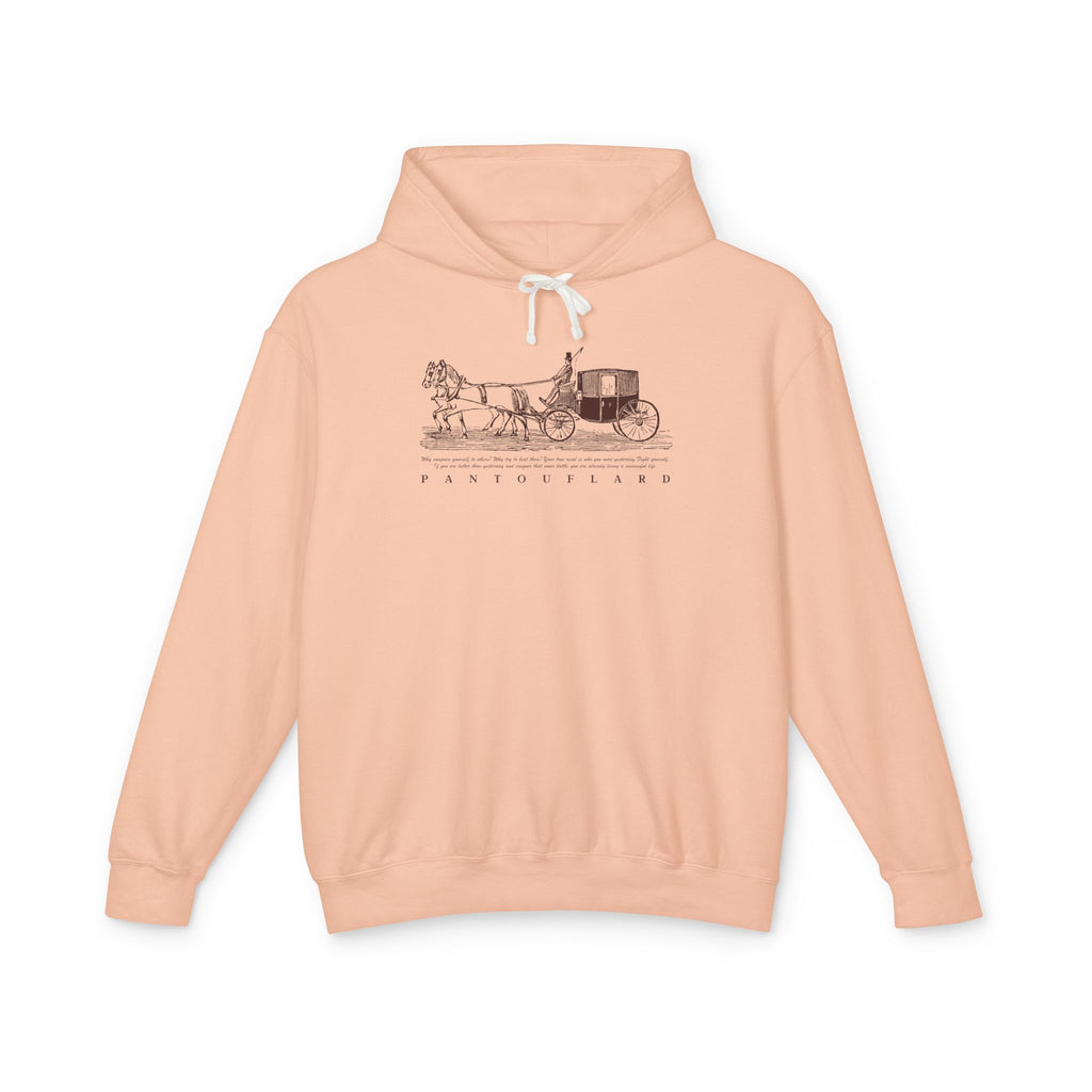Old Money Equestrian Heritage Hoodie - The Timeless Carriage I (Lightweight 100% Cotton)