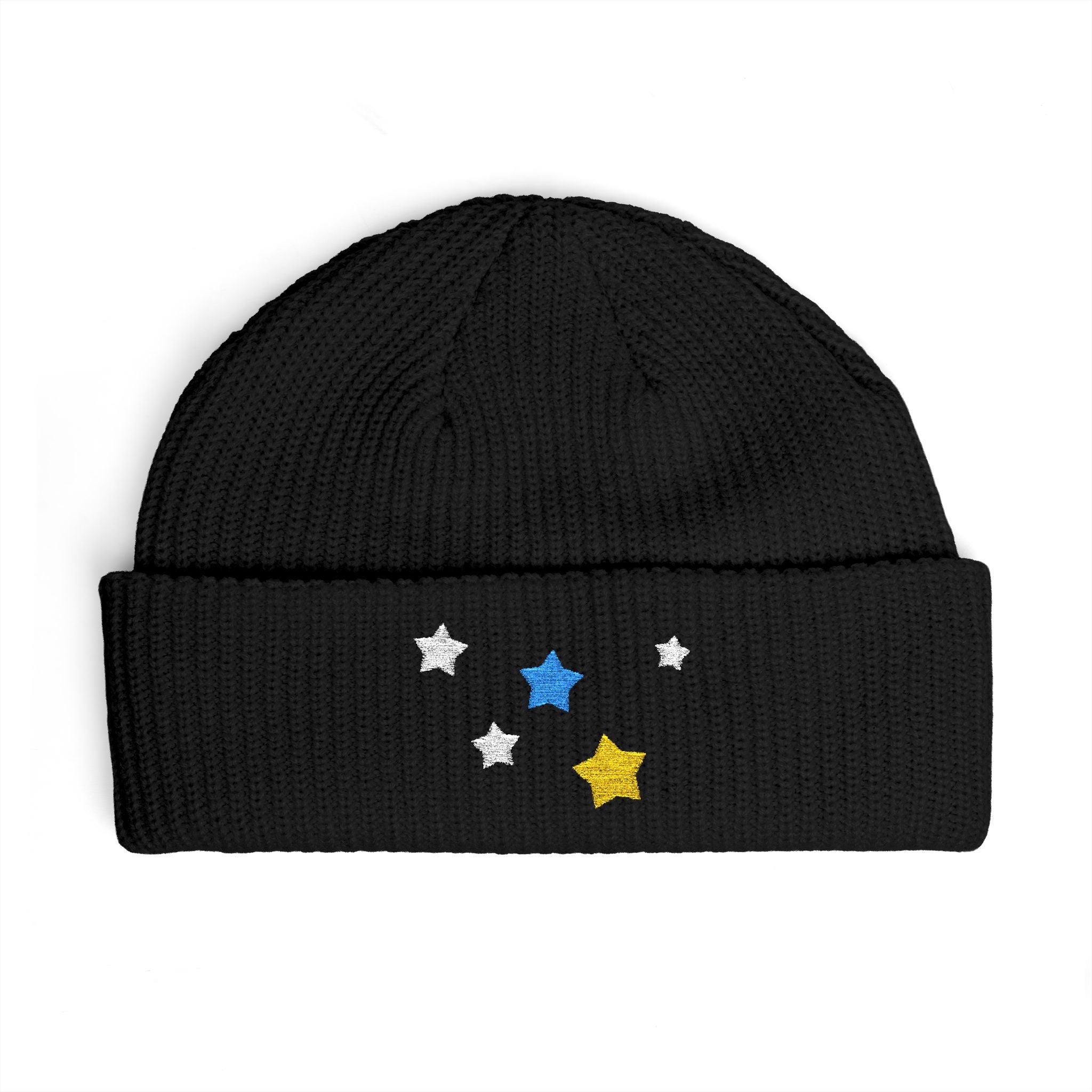 Pastel Lime color Kitschy Cassiopeia Constellation 100% Acrylic Cuff Beanie