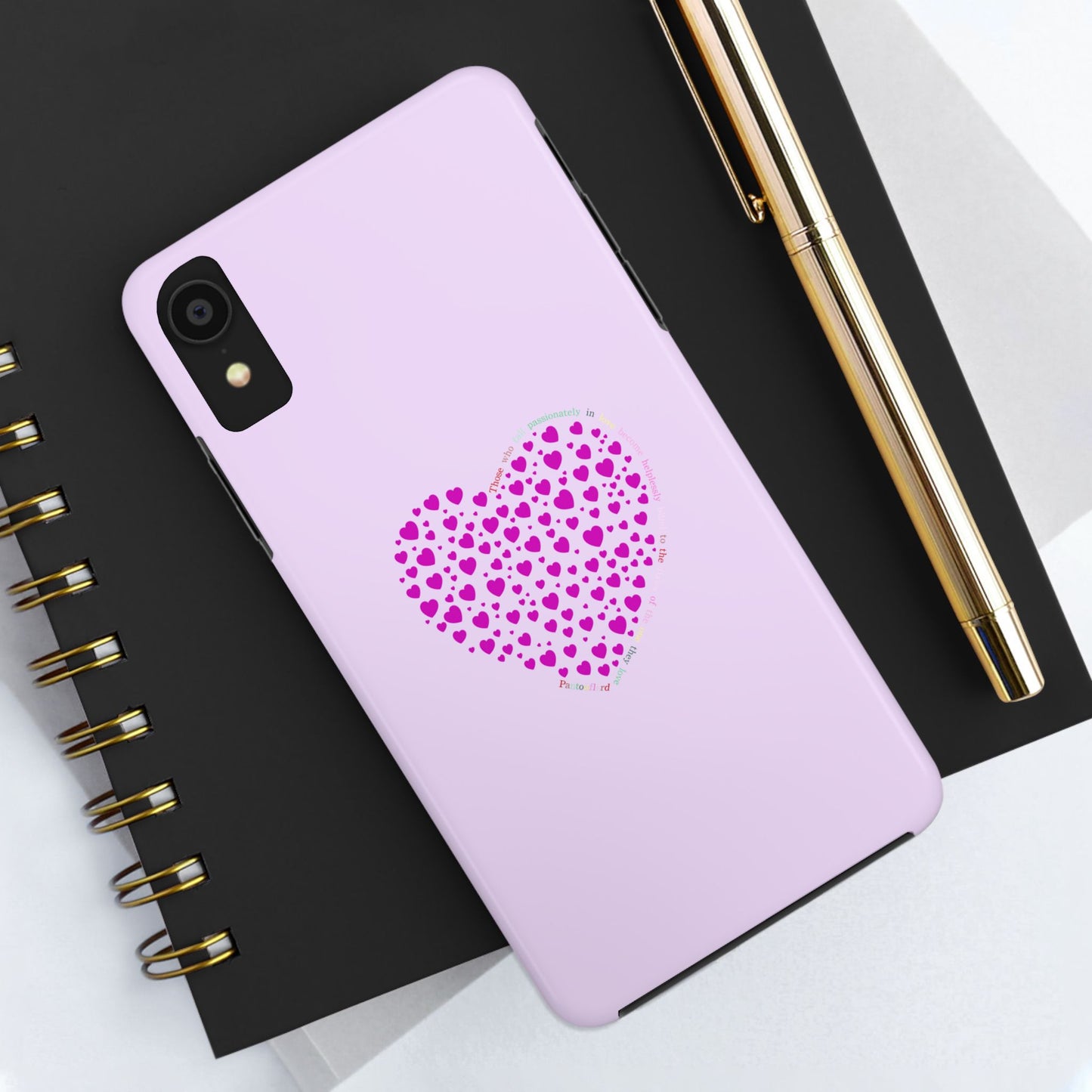 Pink Heart Design Tough iPhone Cases