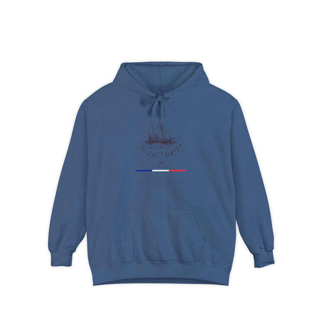 Old Money Nautical Heritage Hoodie - The Last Drift I (9.5oz Garment-Dyed Fleece)