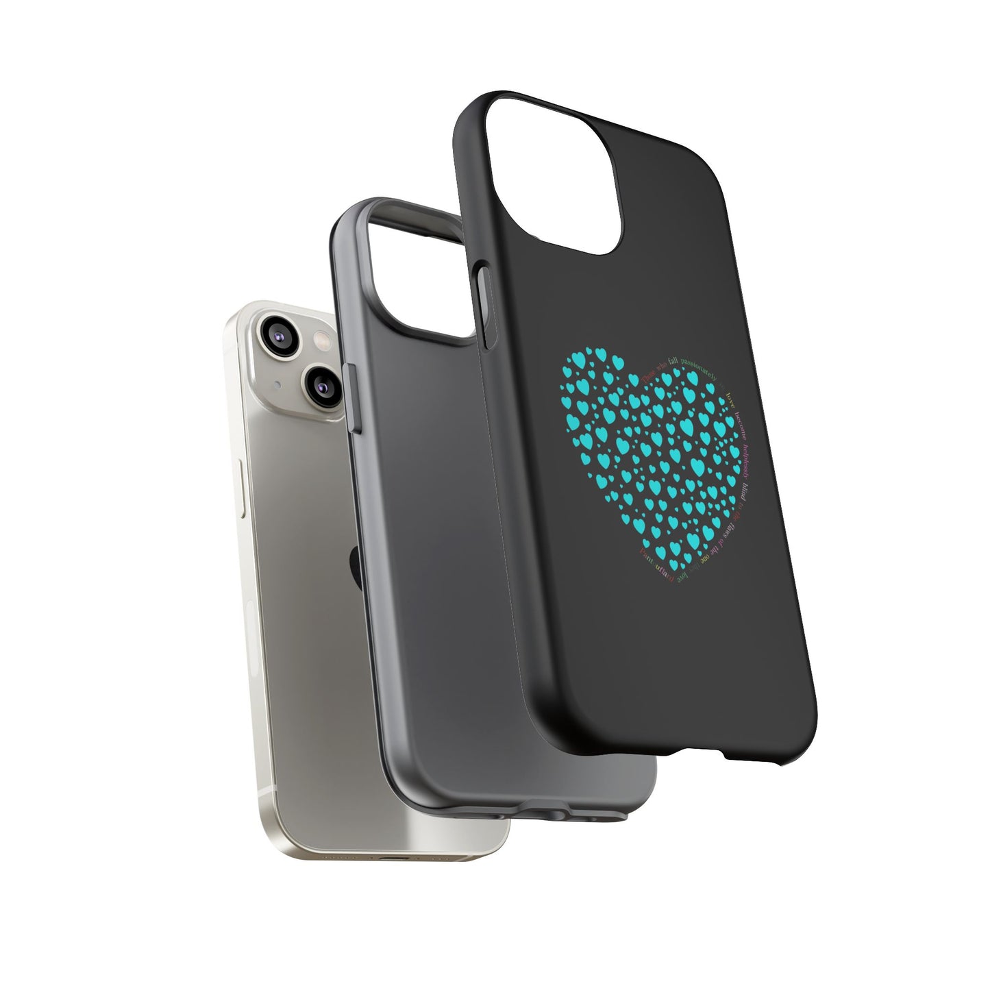 Fundas Mint Heart para teléfonos iPhone, Galaxy, Google Pixel (54 tipos)